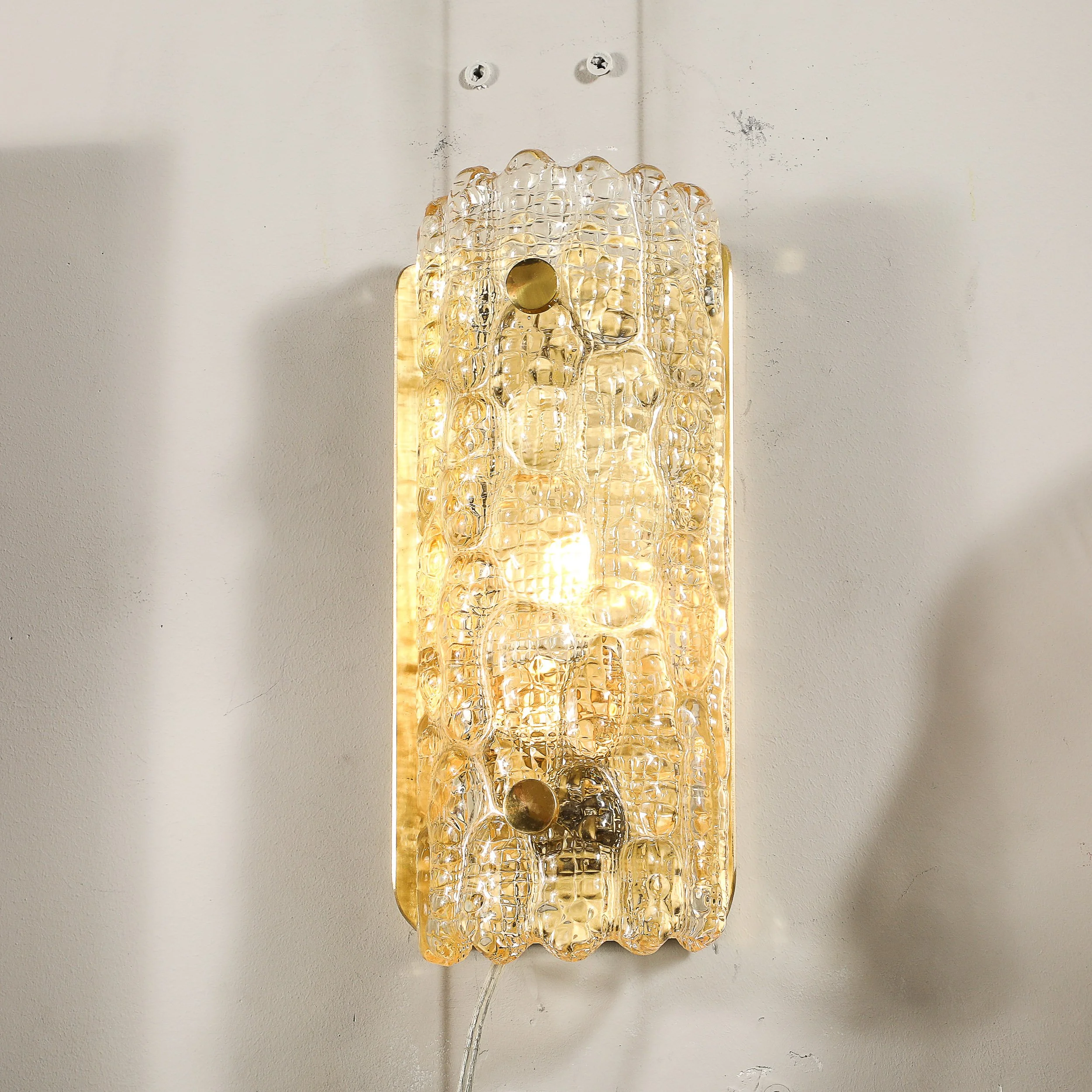 Pair of Mid-Century Mottled Honey Glass Sconces by Carl Fagerlund for Orrefors - High Style Deco 2.jpg