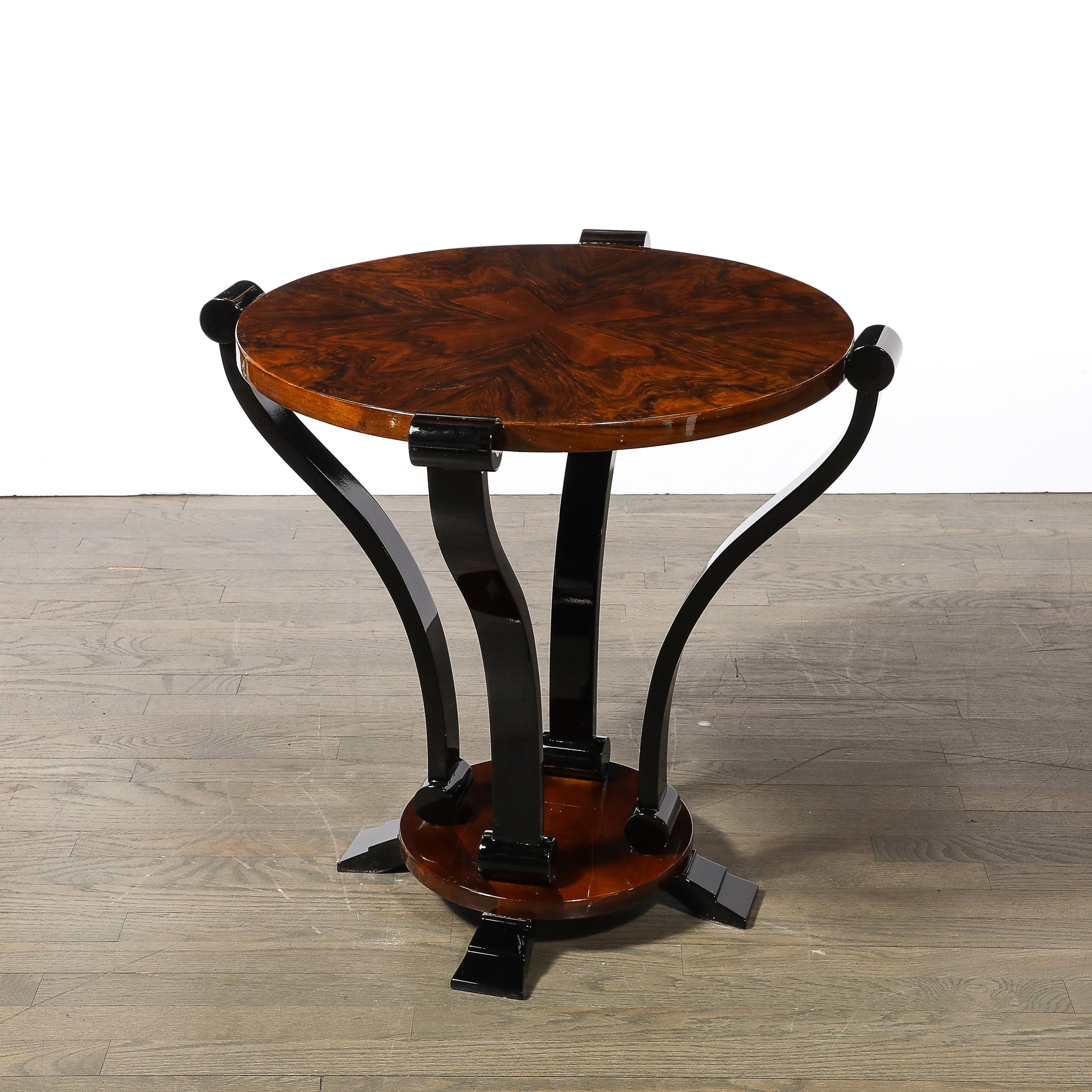 Art Deco Machine Age Occasional Table in Book-Matched & Burled Walnut - High Style Deco 9.jpg