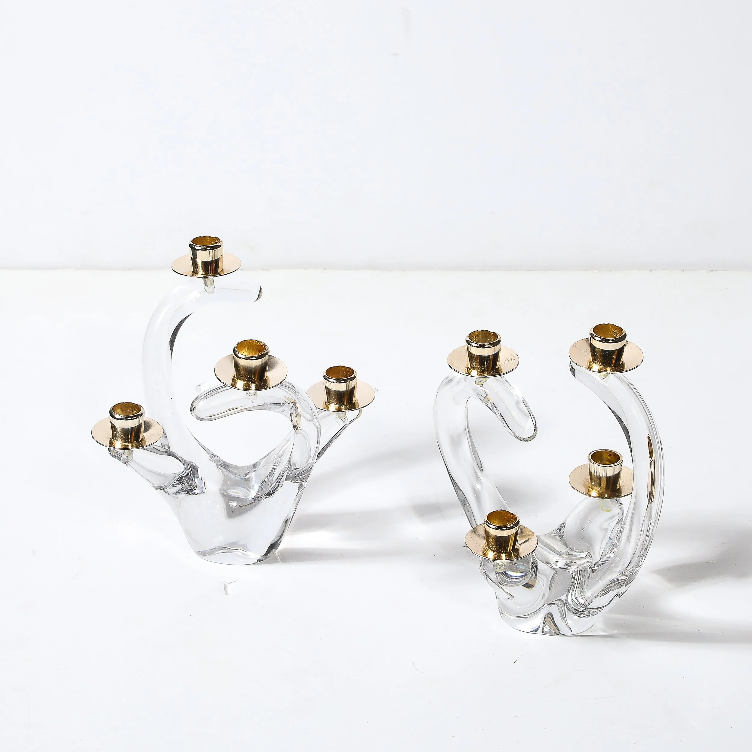Pair of Mid-Century Amorphic Crystal & Brass 4 Arm Candelabras Signed Schneider 6,3 - High Style Deco 13.jpg