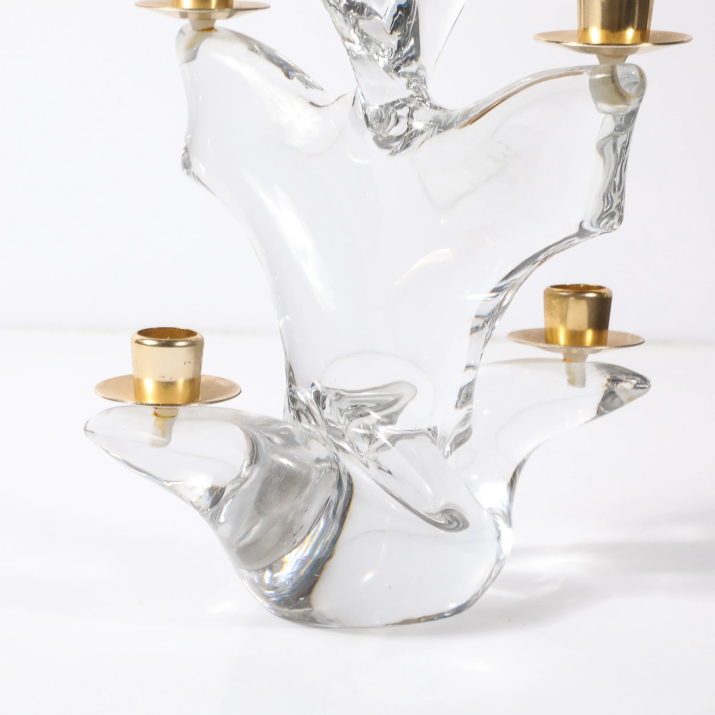 Pair of Mid-Century Crystal & Brass Candlestick Holders signed Schneider - High Style Deco 2.jpg