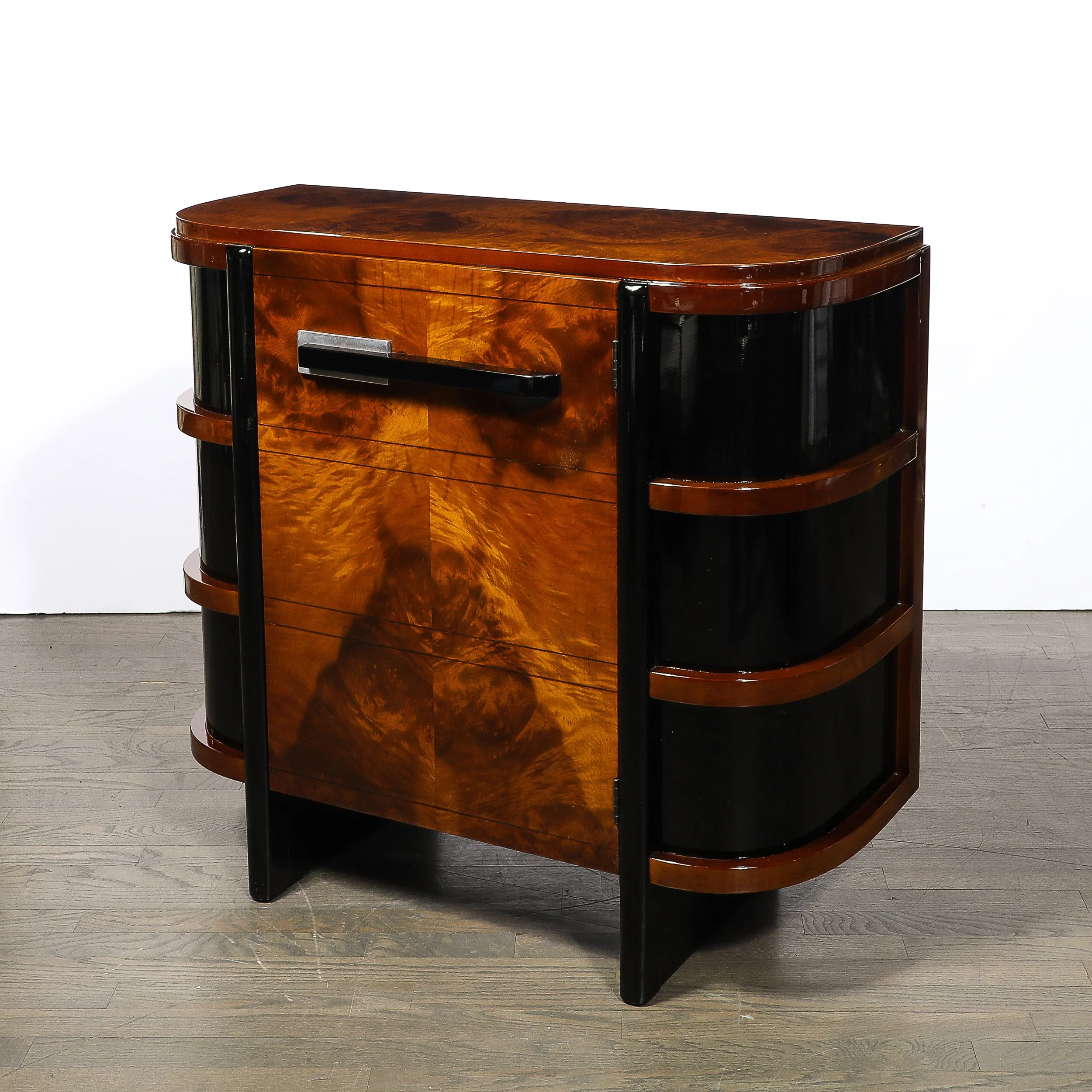 Art Deco Machine Age Cabinet in Book-matched & Burled Walnut by Donald Deskey - High Style Deco 4.jpg