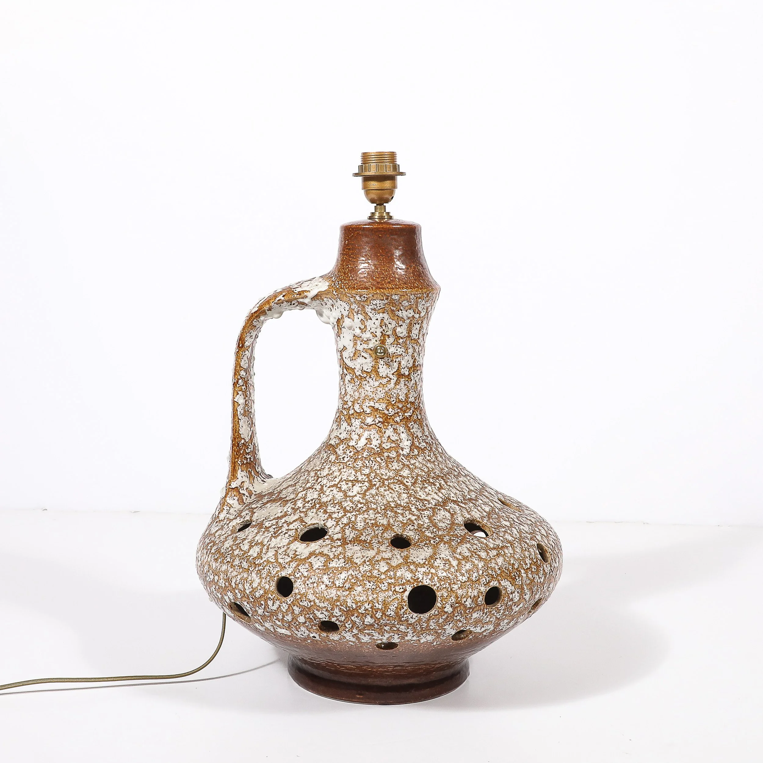 Mid-Century Organic Pitcher Form Ceramic Table Lamp with Illuminated Cutouts - High Style Deco 11.jpg