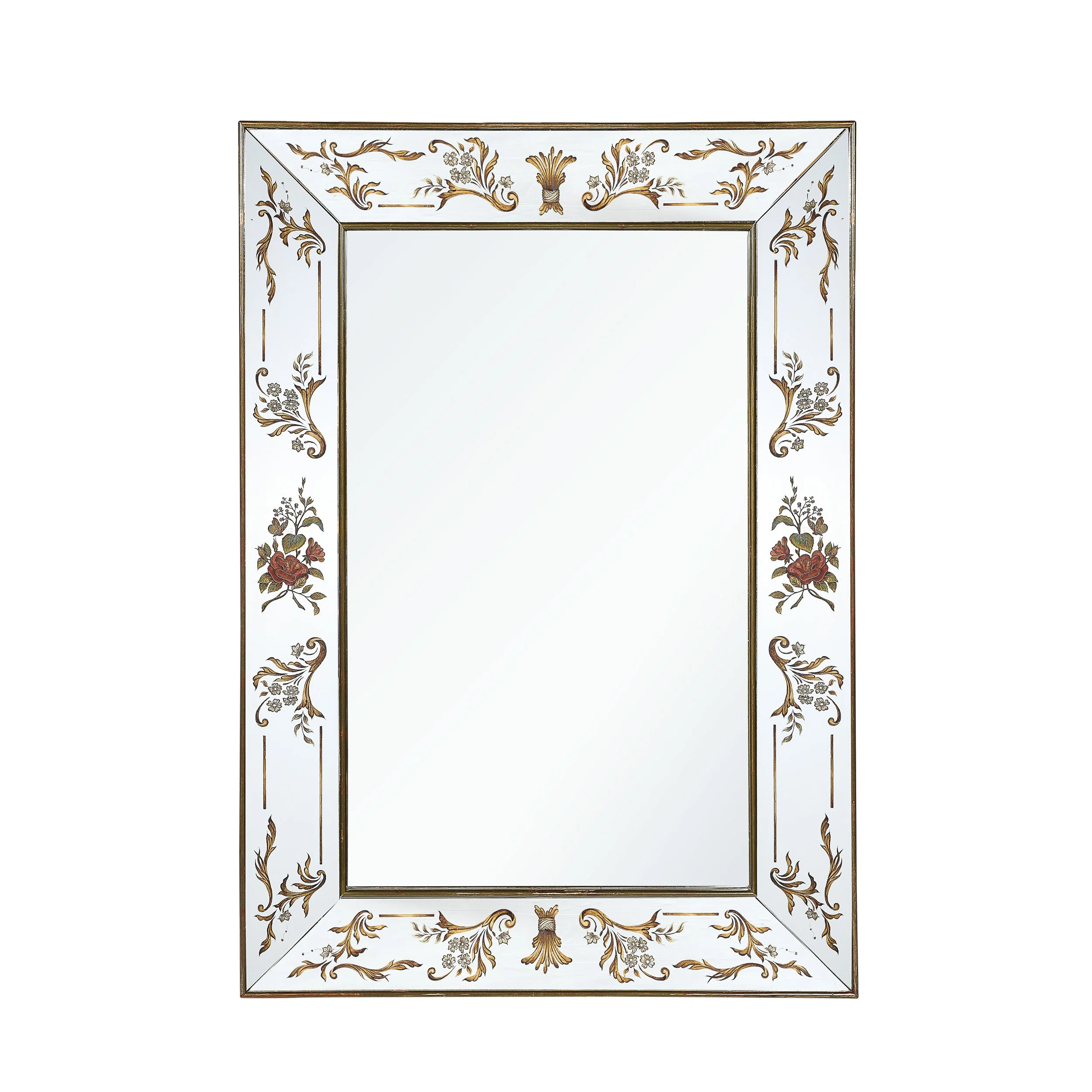 Art Deco Giltwood & Ornate Eglomise Border with Naturalist Motifs - High Style Deco.jpg