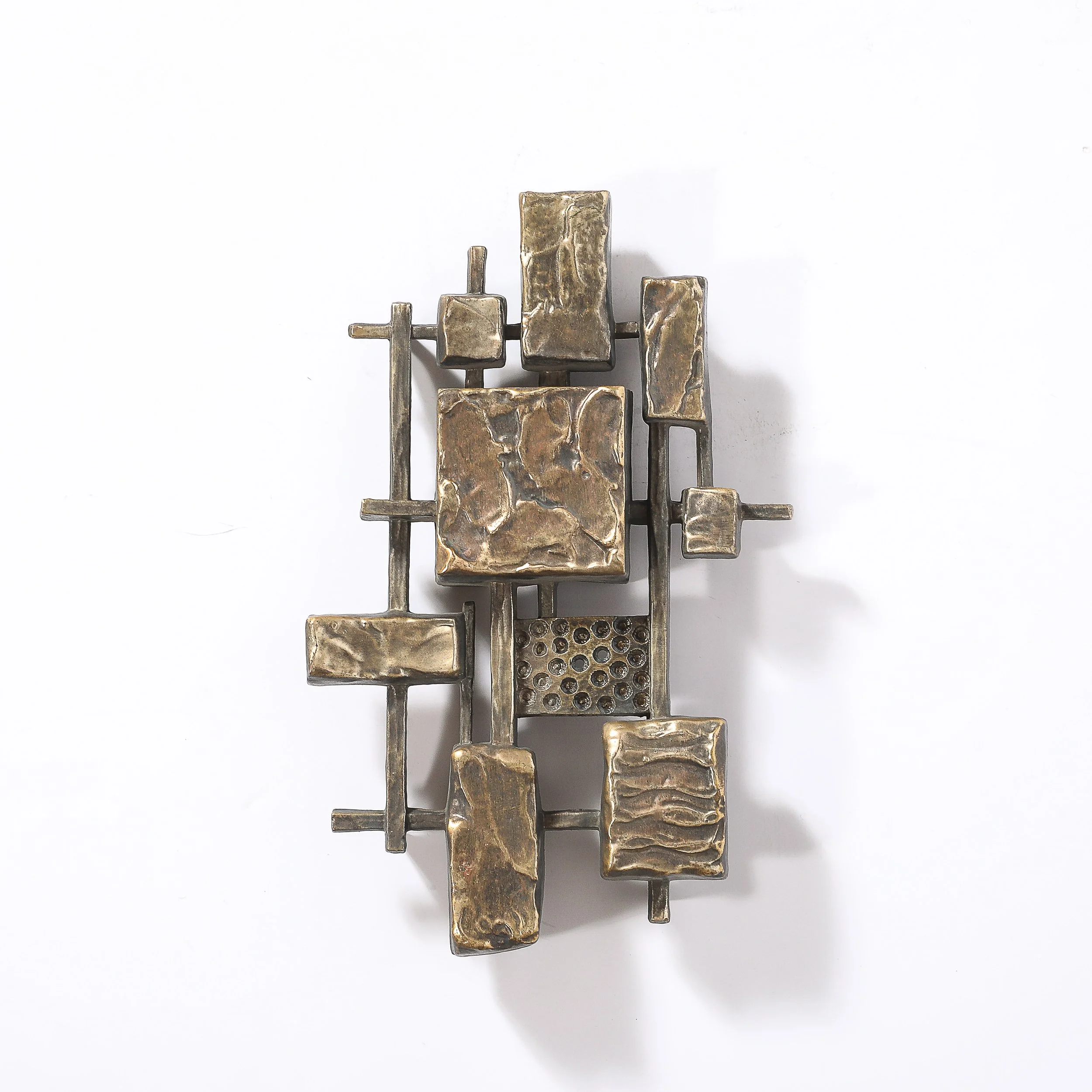Mid-Century Brutalist Wall Sculptures in Textural Cubist Forms by Syroco - High Style Deco 1.jpg