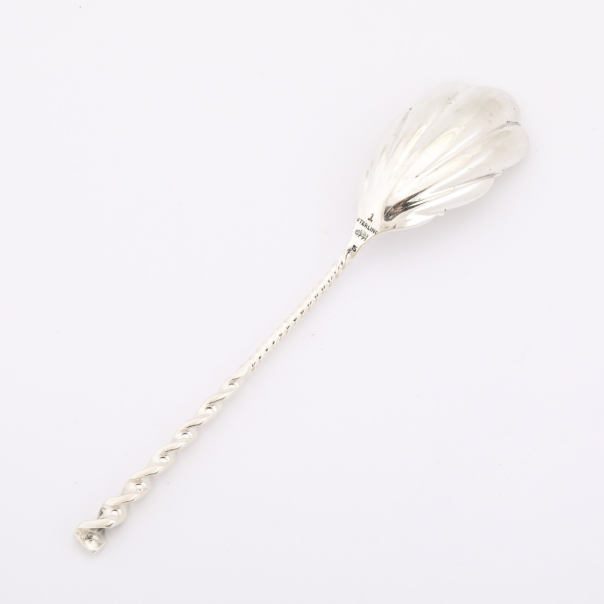 Arts & Crafts Movement Sterling Silver Sugar Spoon signed Whiting Manufacturing - High Style Deco 5.jpg