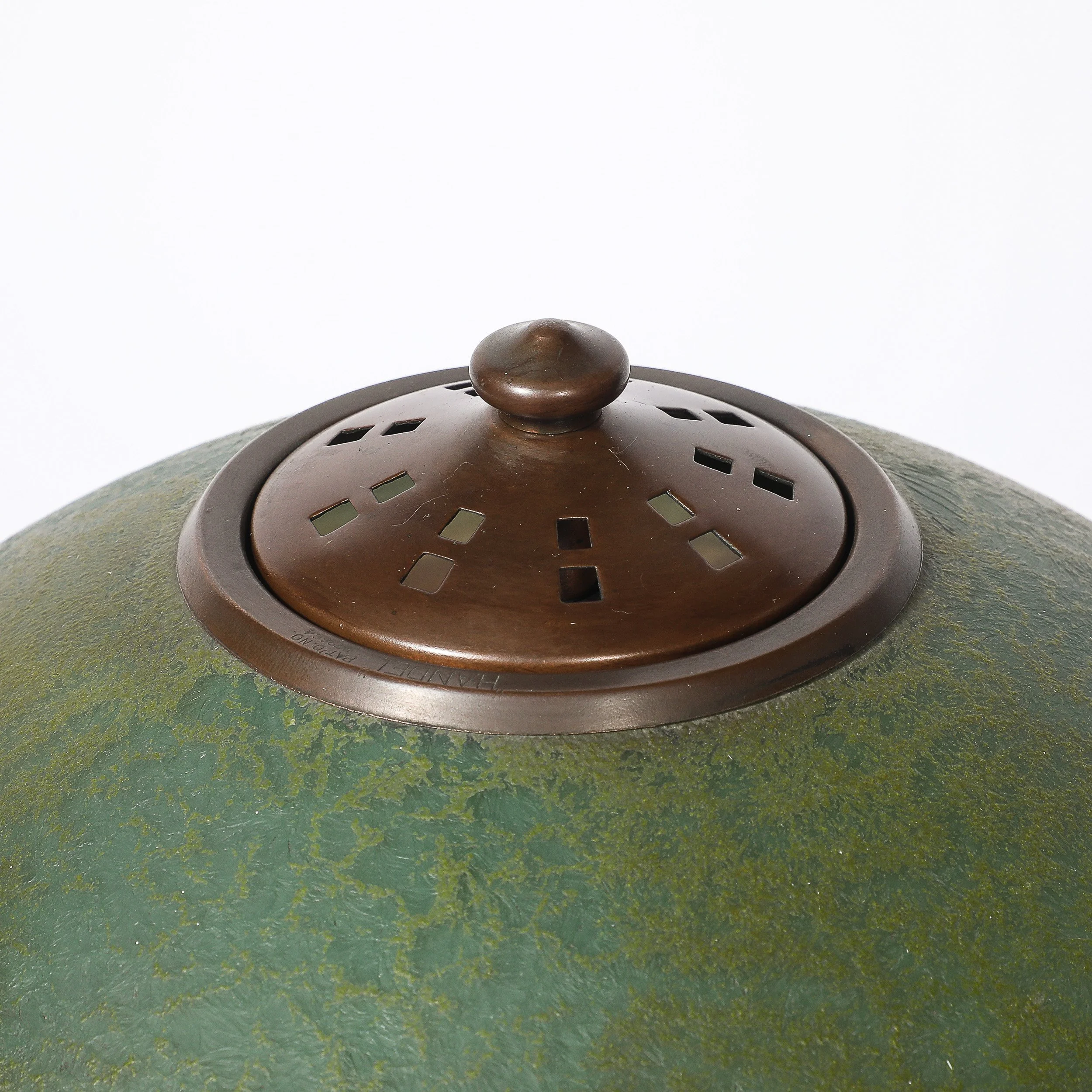 Acid Etched Table Lamp with Oil Rubbed Bronze Base signed Handel - High Style Deco 13.jpg