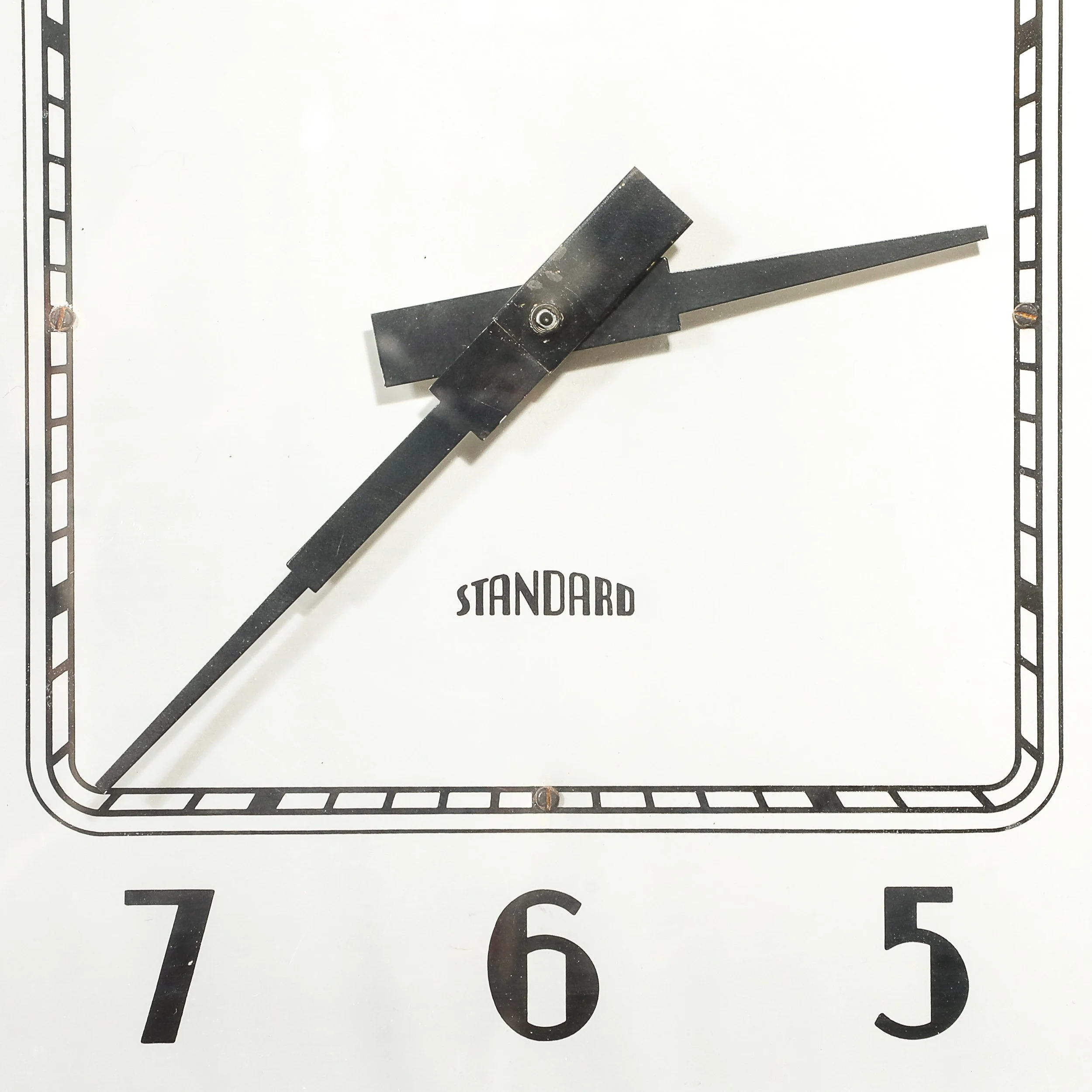 Art Deco Skyscraper Style Grandfather Clock in Walnut with Black Lacquer Accents - High Style Deco 4.jpg