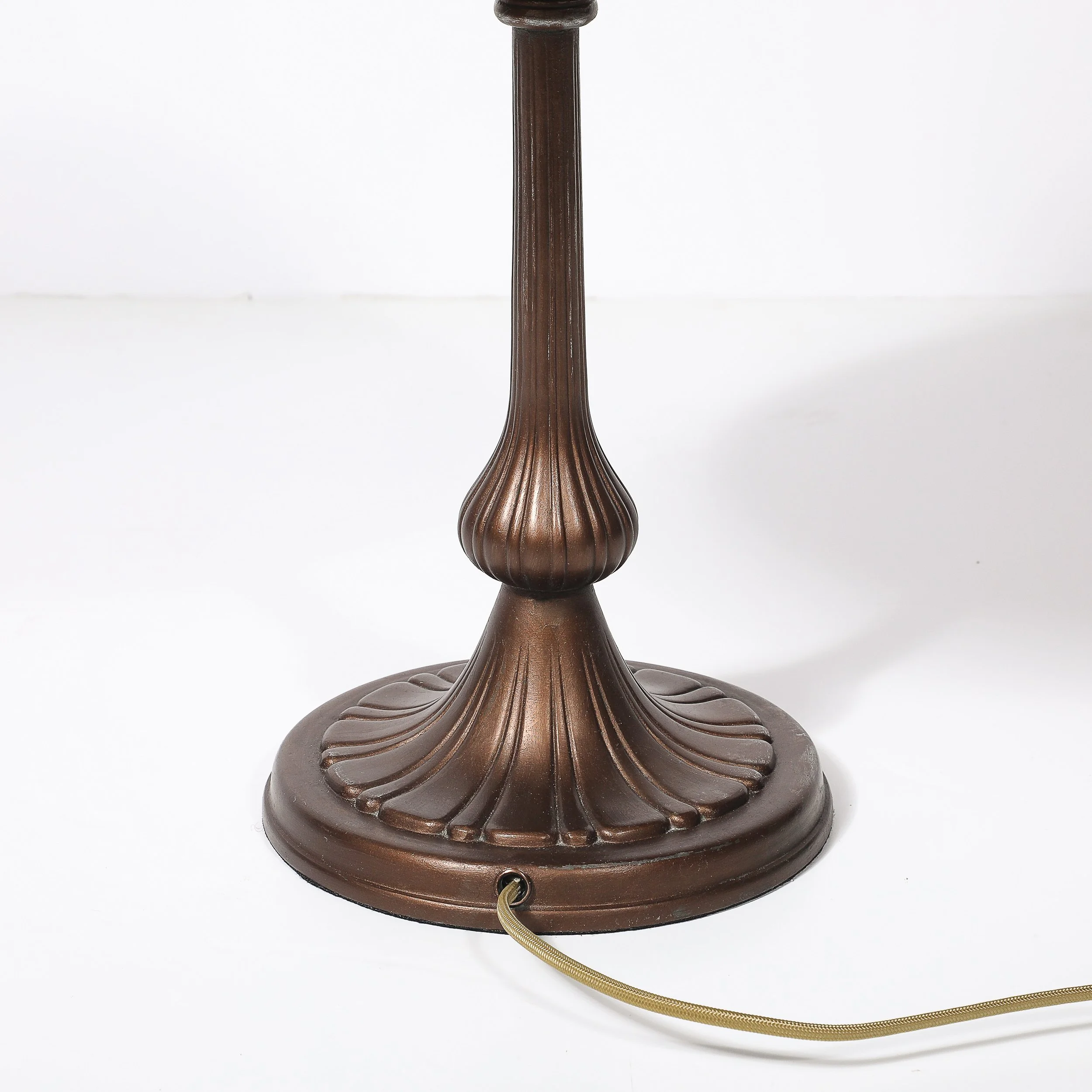 Acid Etched Table Lamp with Oil Rubbed Bronze Base signed Handel - High Style Deco 7.jpg
