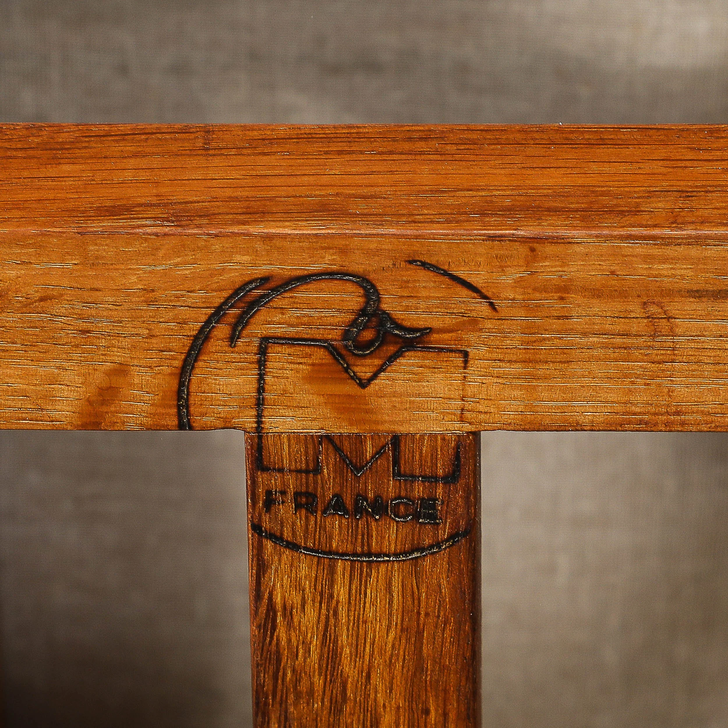 Mid-Century Modernist Oak Stool by Guillerme et Chambron Edition Votre Maison - High Style Deco 10.jpg