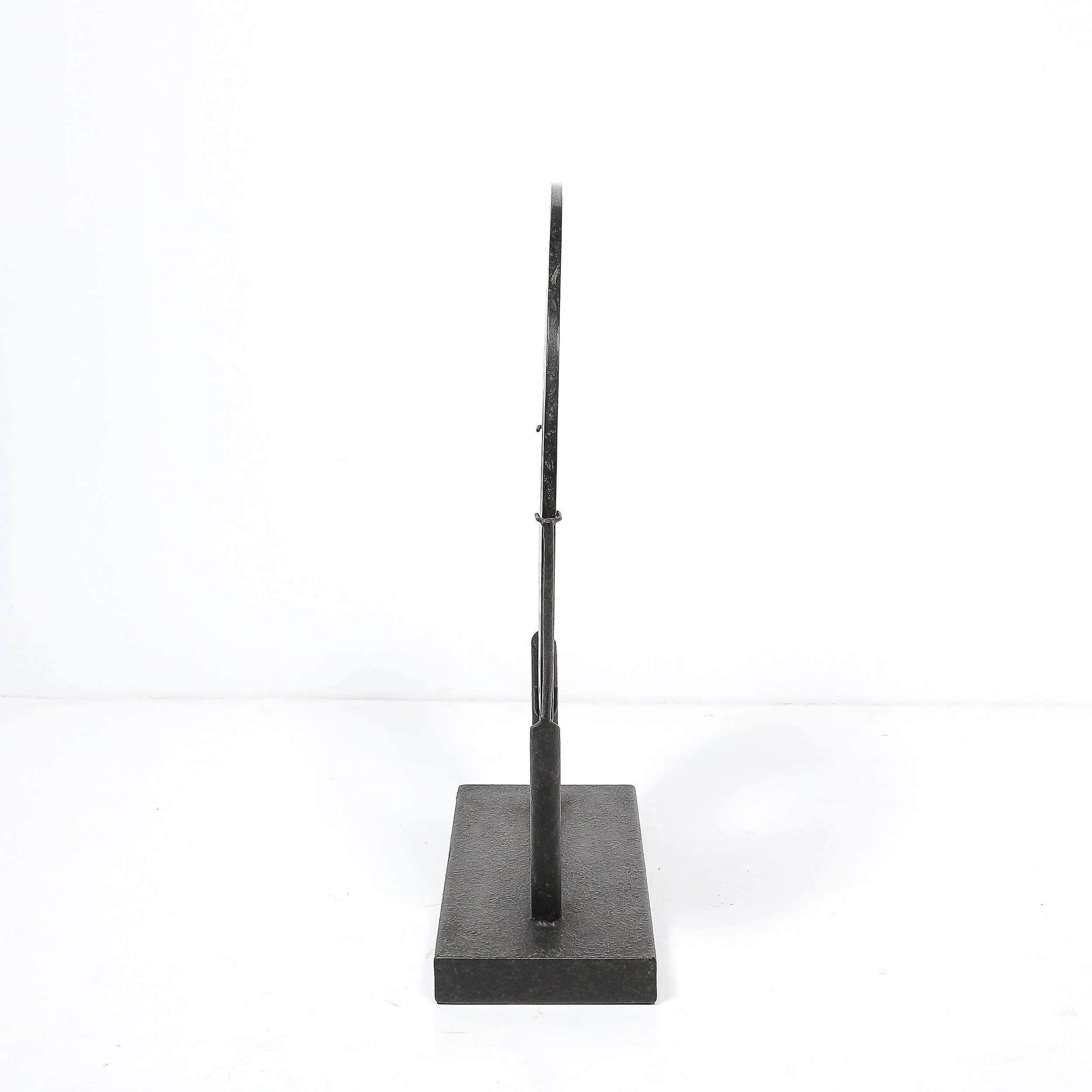 Mid-Century Modernist Bi-Disc Sculpture in Black Sandstone by Holly Hunt - High Style Deco 6.jpg