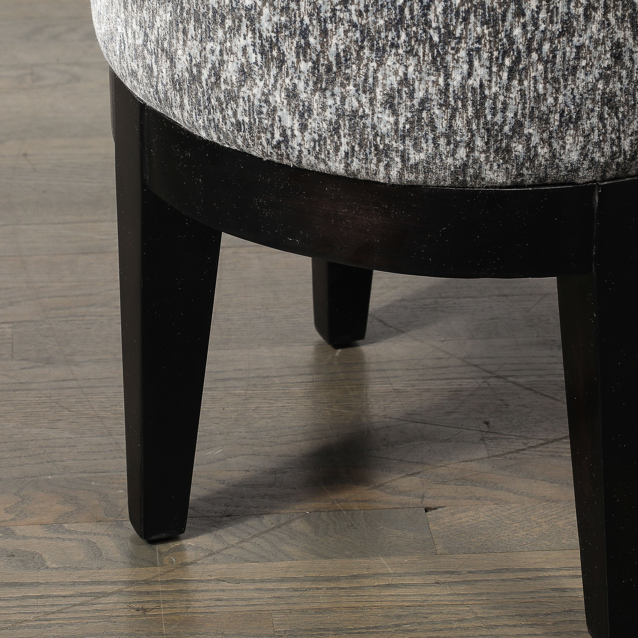 Art Deco Upholstered Stool in Ebonized Walnut - High Style Deco 2.jpg