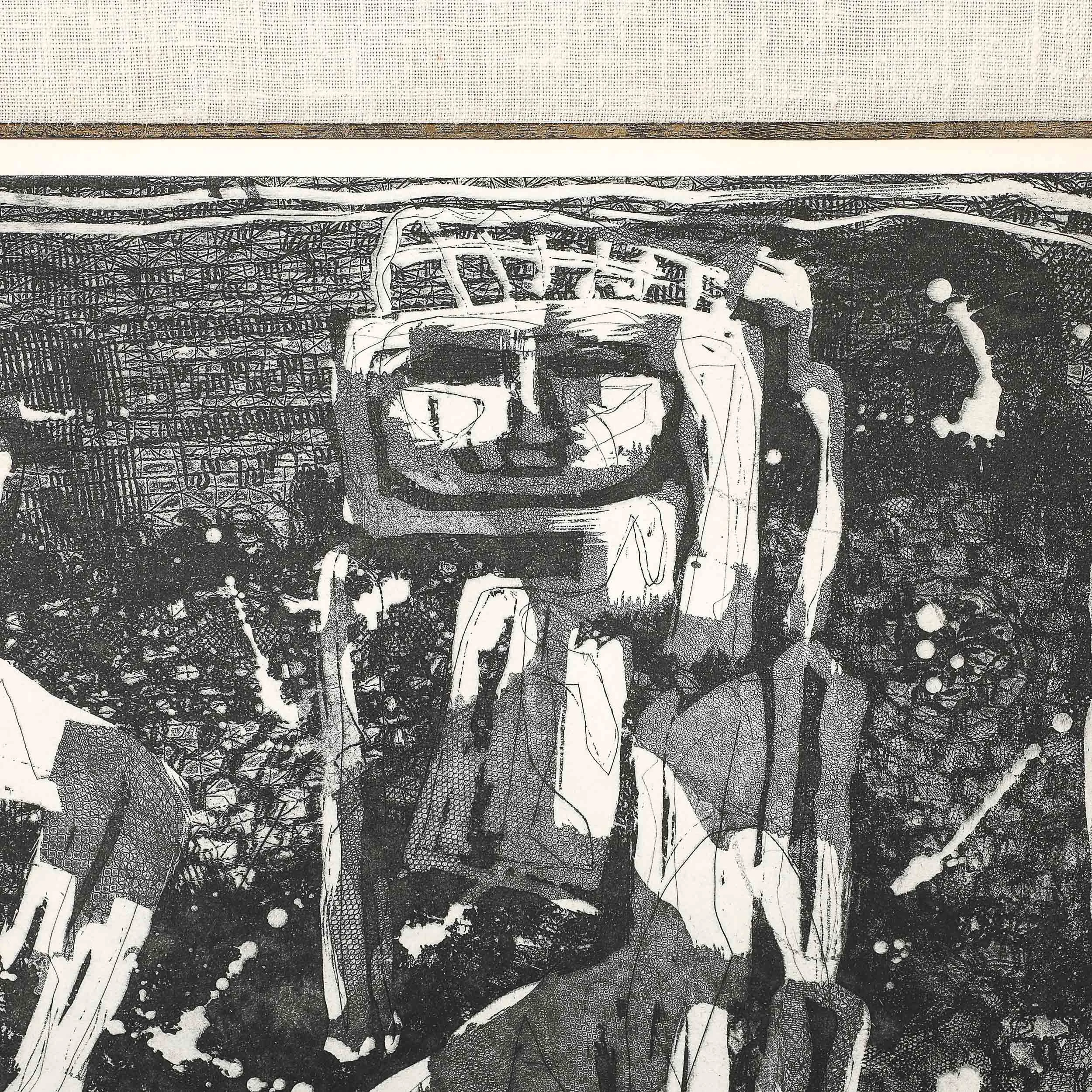 Mid-Century Etching entitled "One Ancient Figure" Edition Artist's Proof signed - High Style Deco 4.jpg