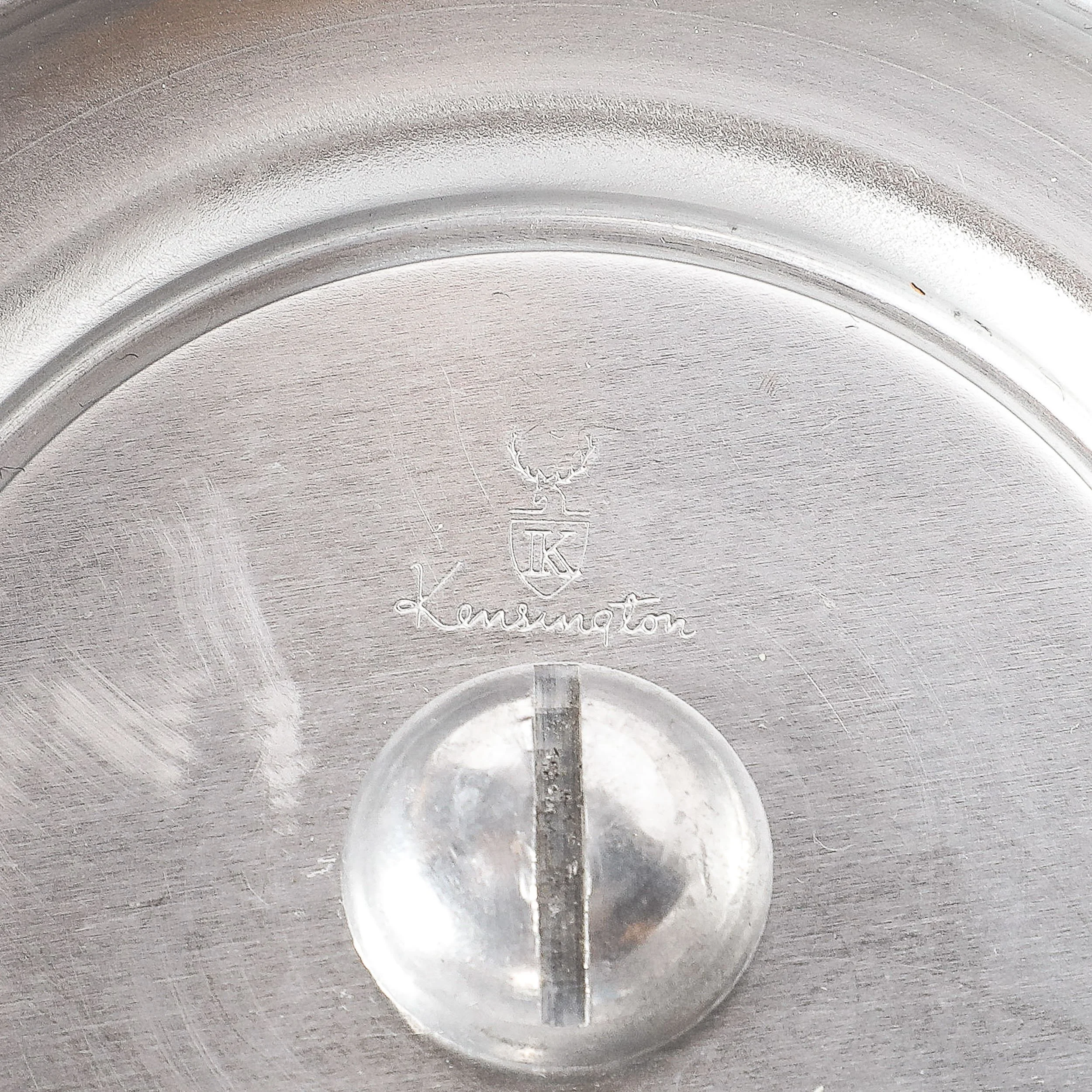Art Deco Brushed Aluminum & Glass Centerpiece Bowl signed Kensington - High Style Deco 13.jpg