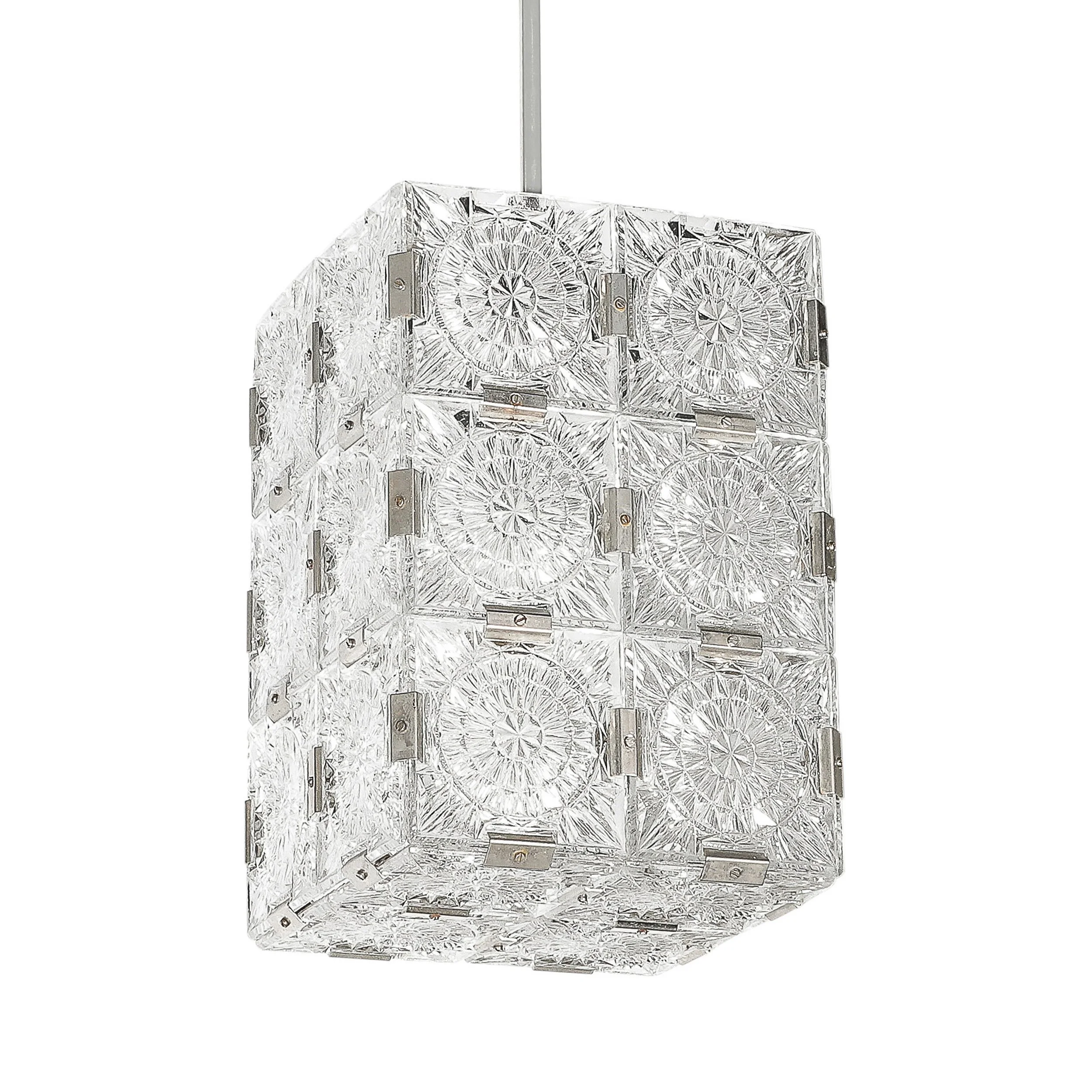 Pair of Mid-Century Rectangular Faceted Cut Crystal Pendants by Kinkeldey - High Style Deco 7.jpg