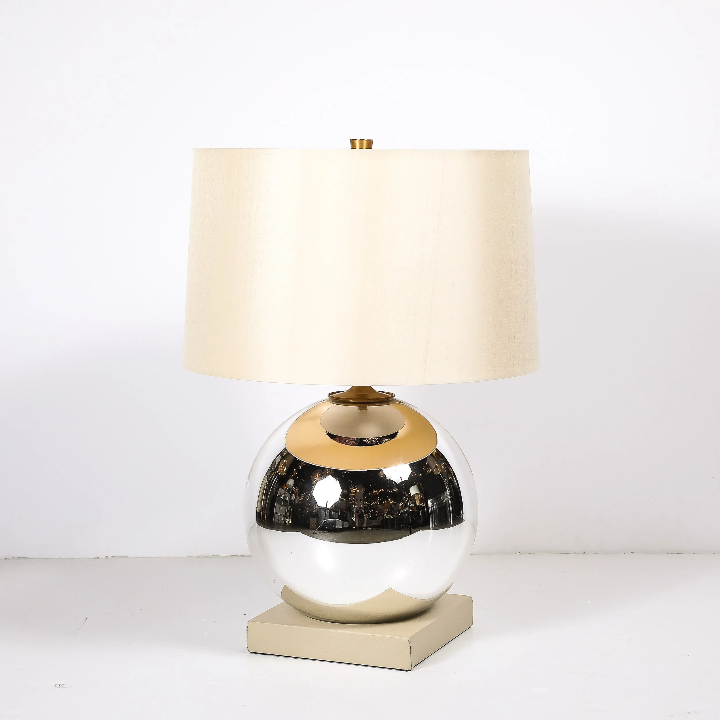 Modernist Mercury Glass Table Lamps with Leather Wrapped Bases by Lorin Marsh - High Style Deco 7.jpg
