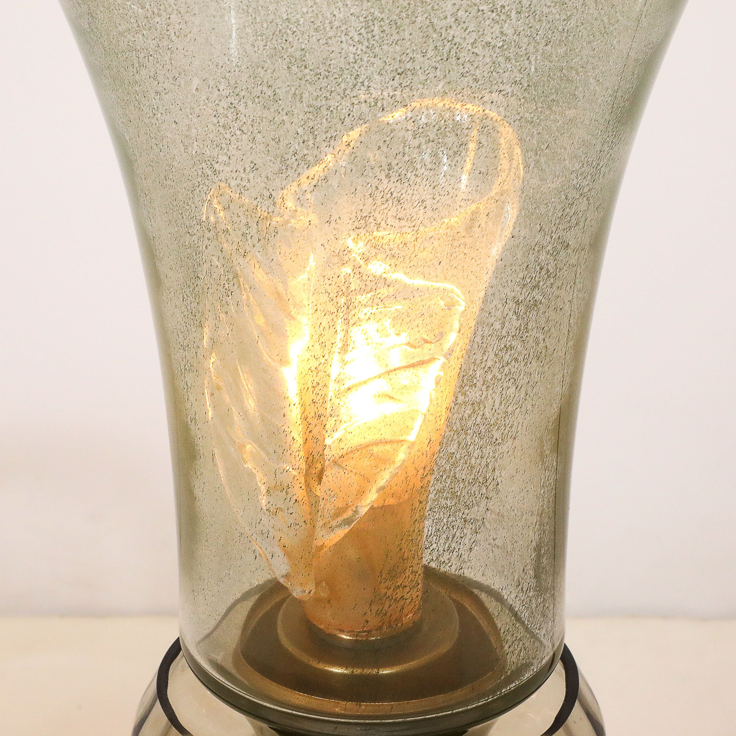 Mid-Century Enclosed Tulip Form Smoked Hand-Blown Murano Glass by Cenedese - High Style Deco 6.jpg