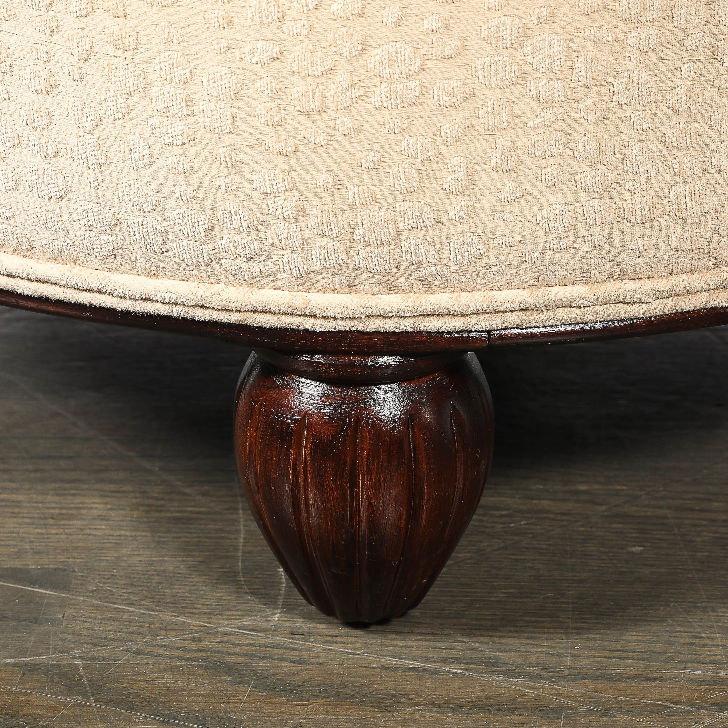 Art Deco Upholstered Ottomans with Walnut Reeded Supports Manner of Ruhlmann - High Style Deco 12.jpg