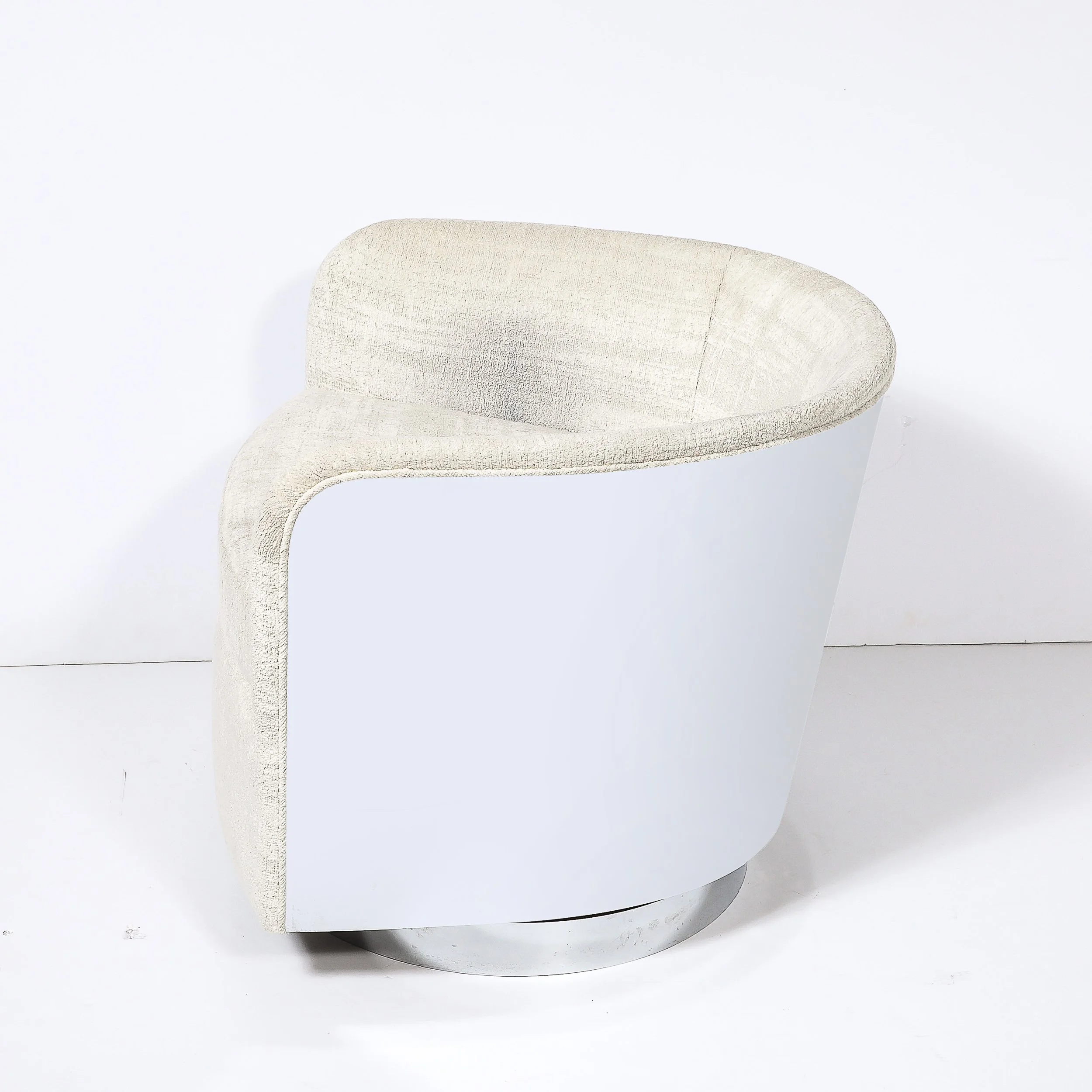 Mid-Century Modernist Chrome & Upholstered Swivel Club Chair by Milo Baughman - High Style Deco 2.jpg