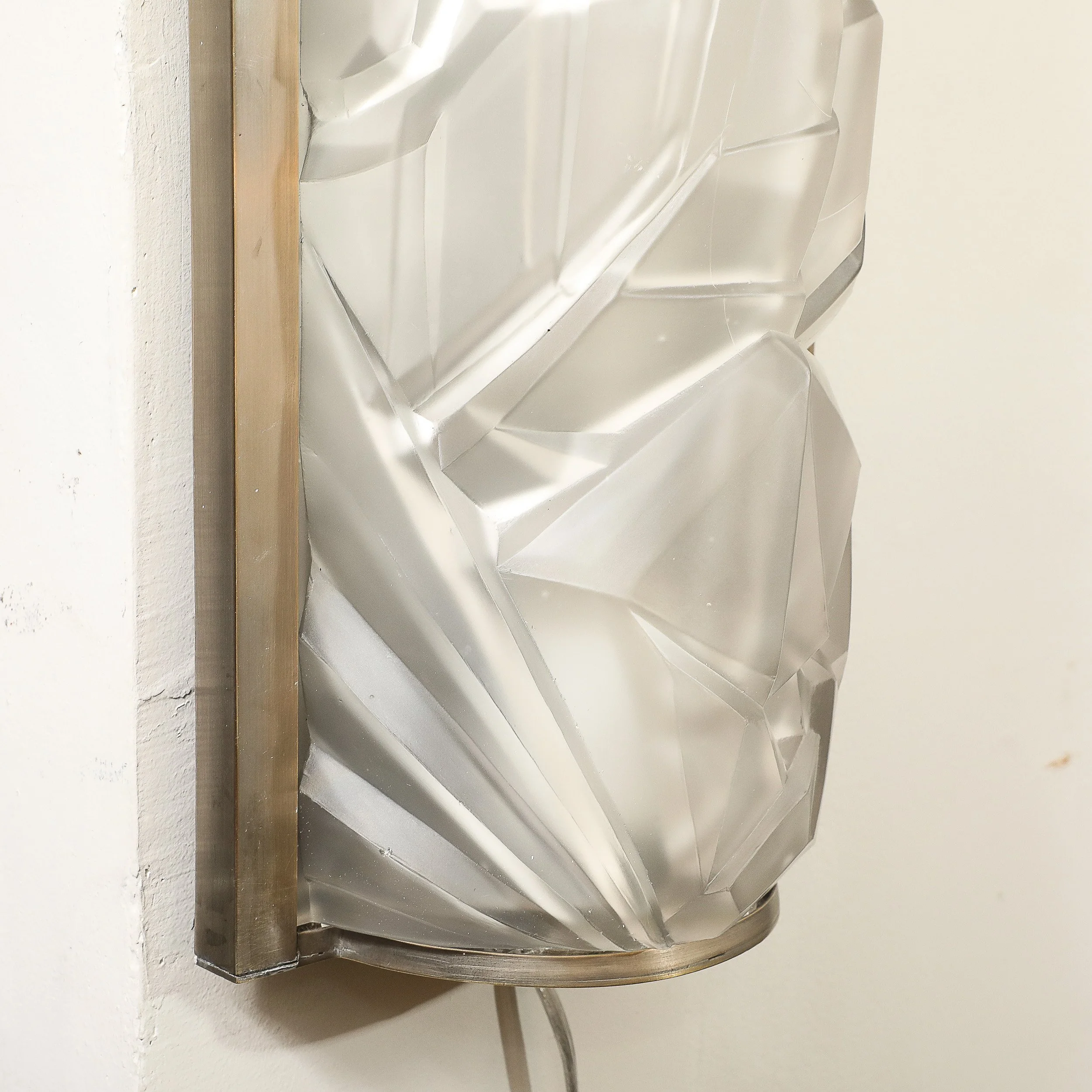 Art Deco Molded & Frosted Glass w: Abstract Cubist Geometric Motif Sconces - High Style Deco 18.jpg