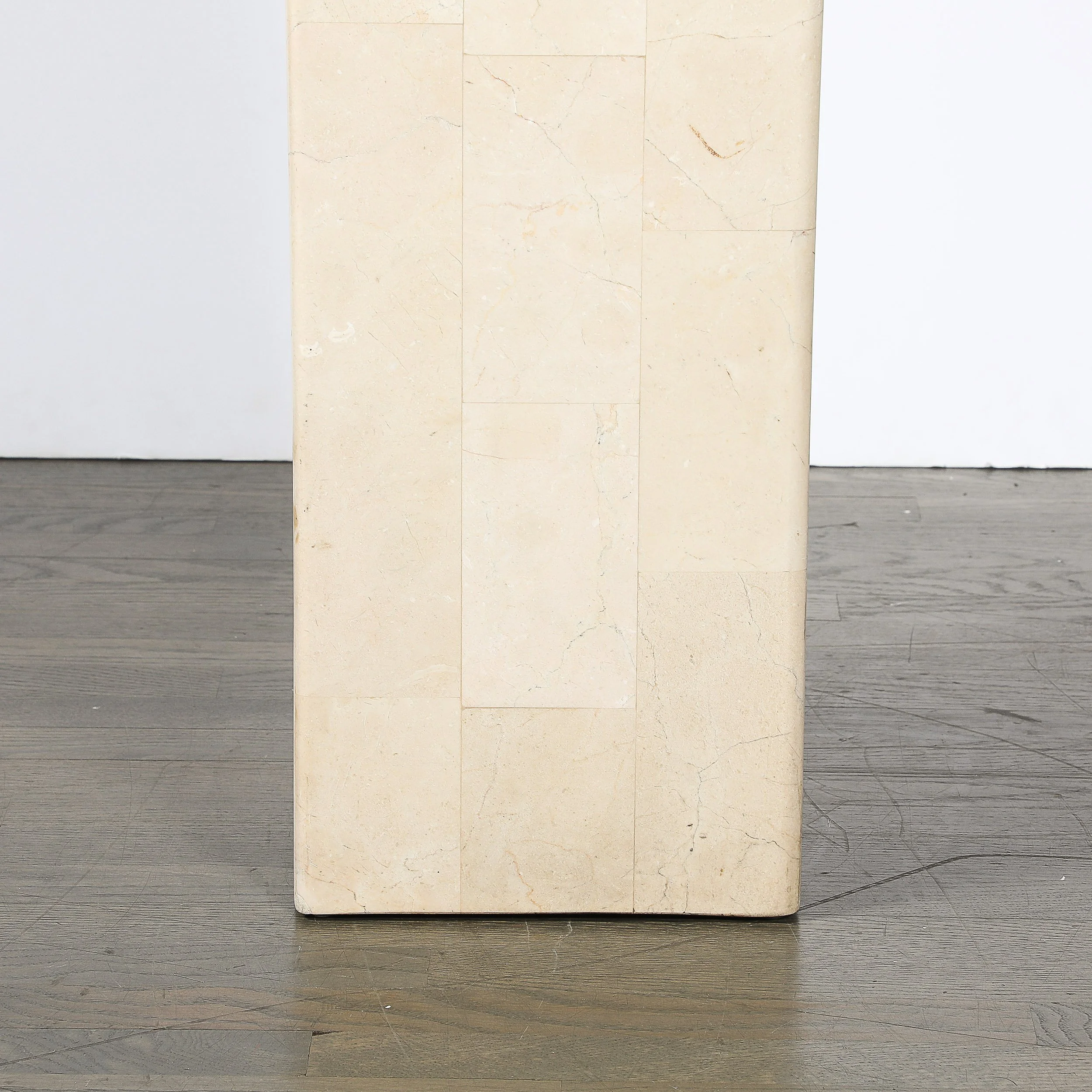 Pair of Mid-Century Modernist Tessellated Travertine Pedestals - High Style Deco 10.jpg