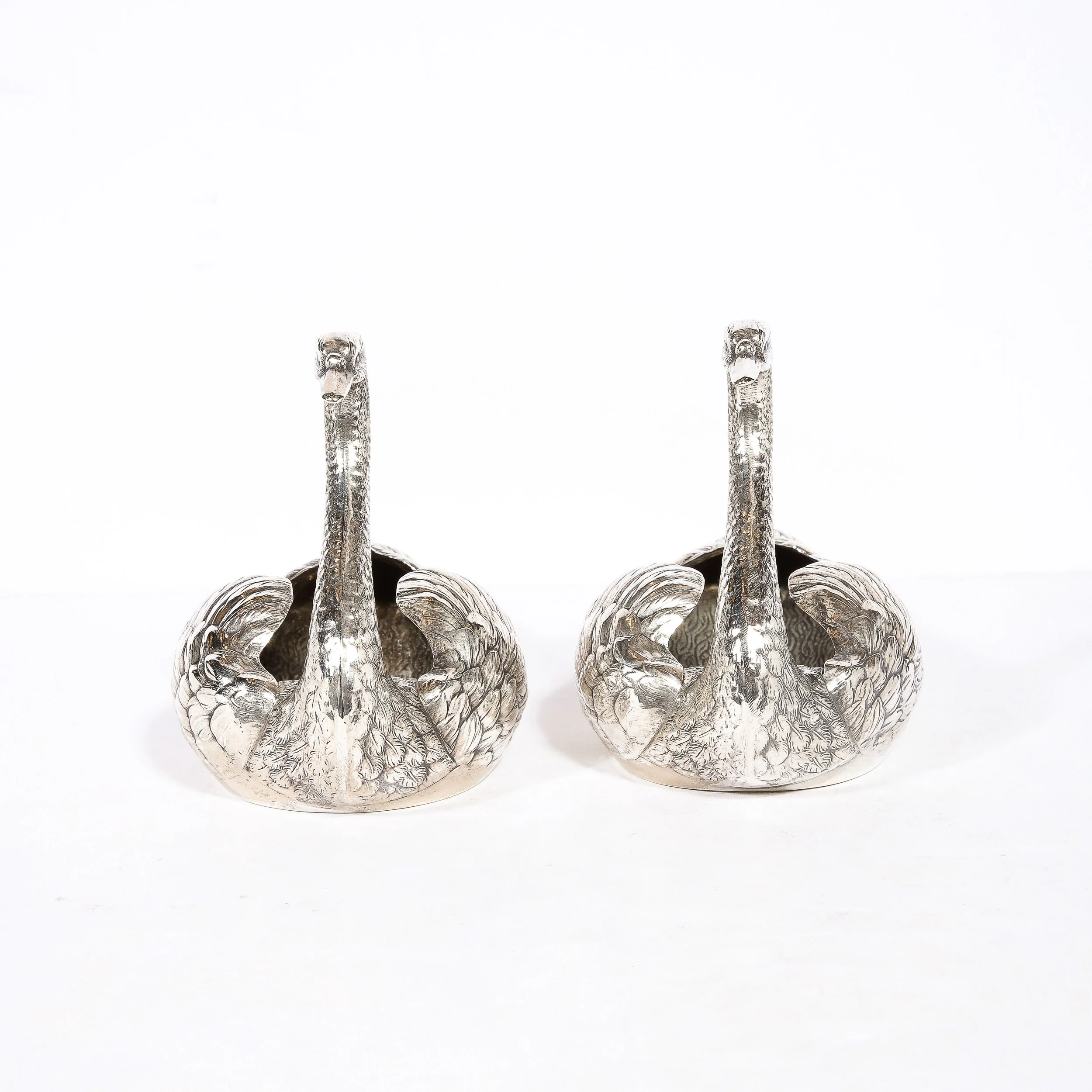 Pair of Sterling Silver Swan Decorative Bowls Signed Gorham Sterling for Wattle's and Son's - High Style Deco 4.jpg