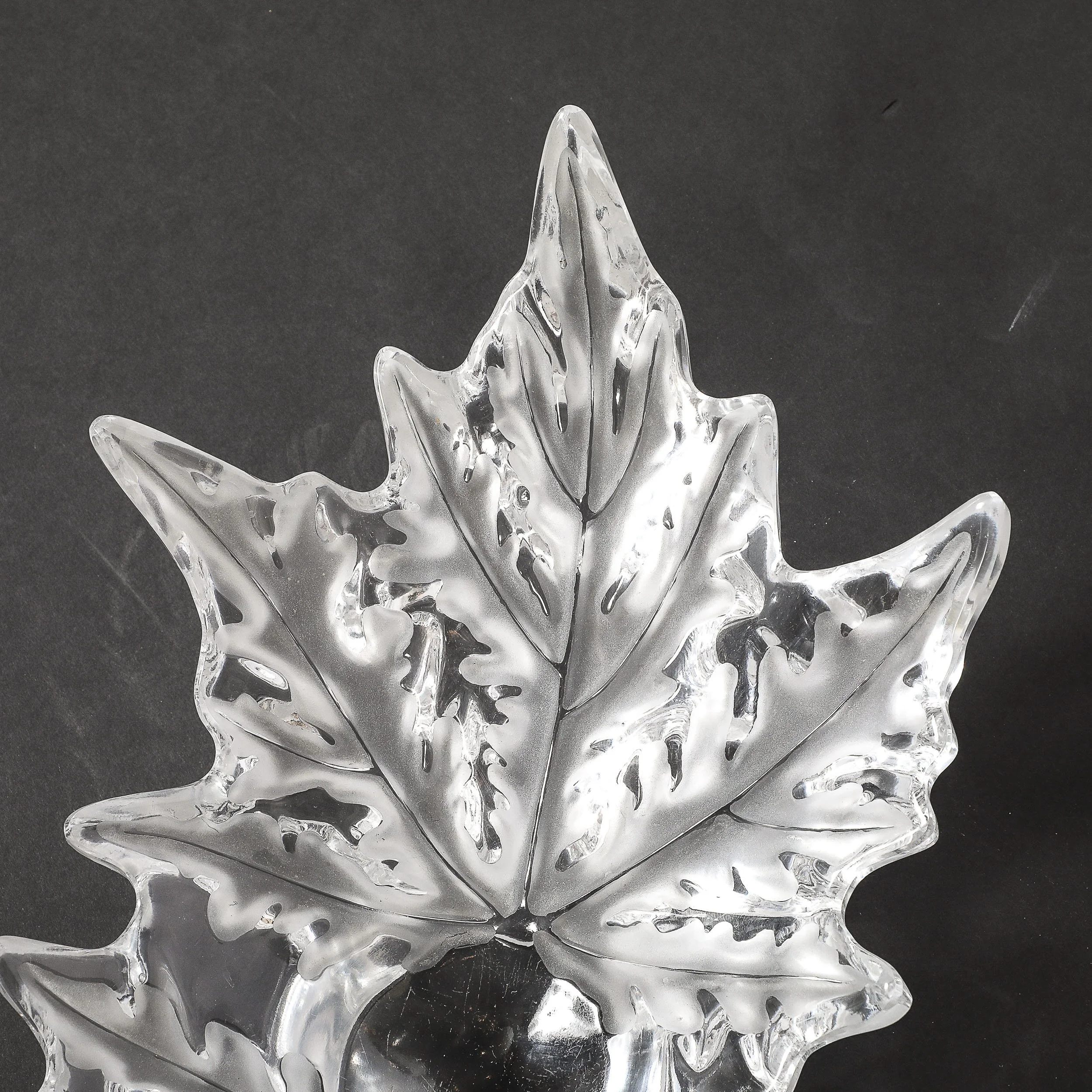 Mid-Century Modernist Crystal "Champs Élysées" Centerpiece Bowl signed Lalique - High Style Deco 18.jpg