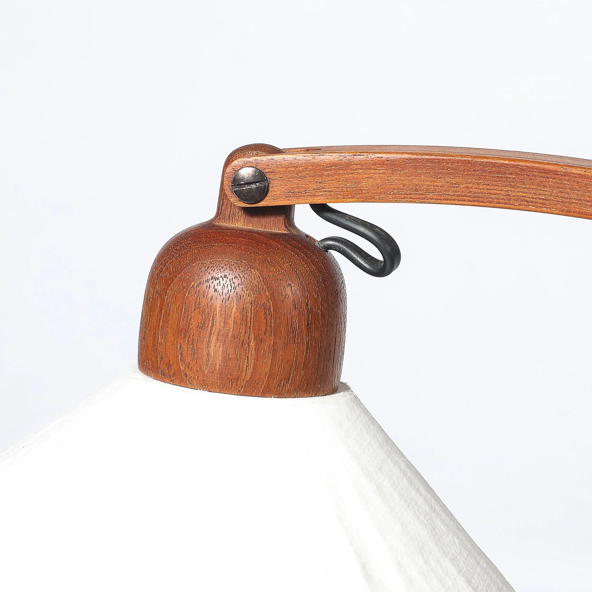 Mid-Century Sculptural Teak Adjustable Floor Lamp w: Custom Archival Paper Shade - High Style Deco 3.jpg