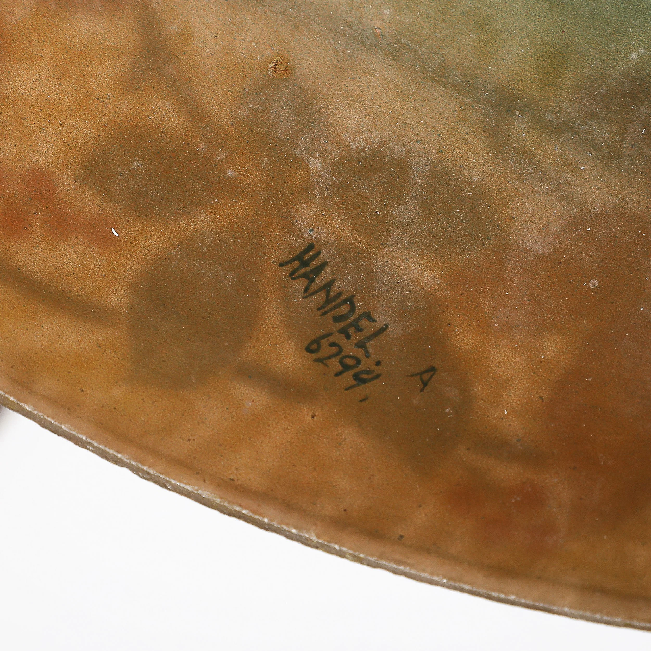 Acid Etched Table Lamp with Oil Rubbed Bronze Base signed Handel - High Style Deco 1.jpg