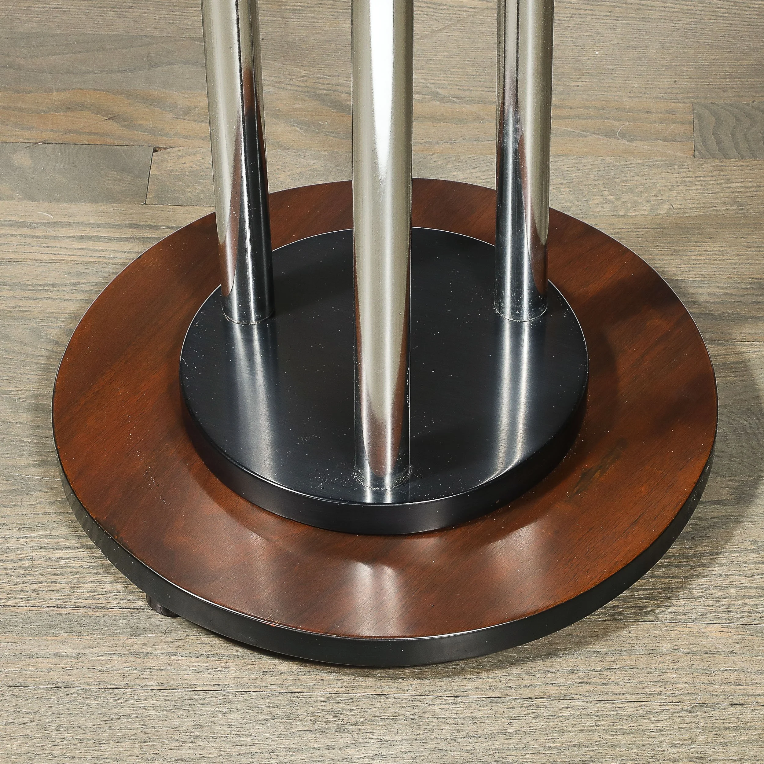 Art Deco Machine Age Side Tables in Book-Matched Walnut By Donald Deskey - High Style Deco 6.jpg