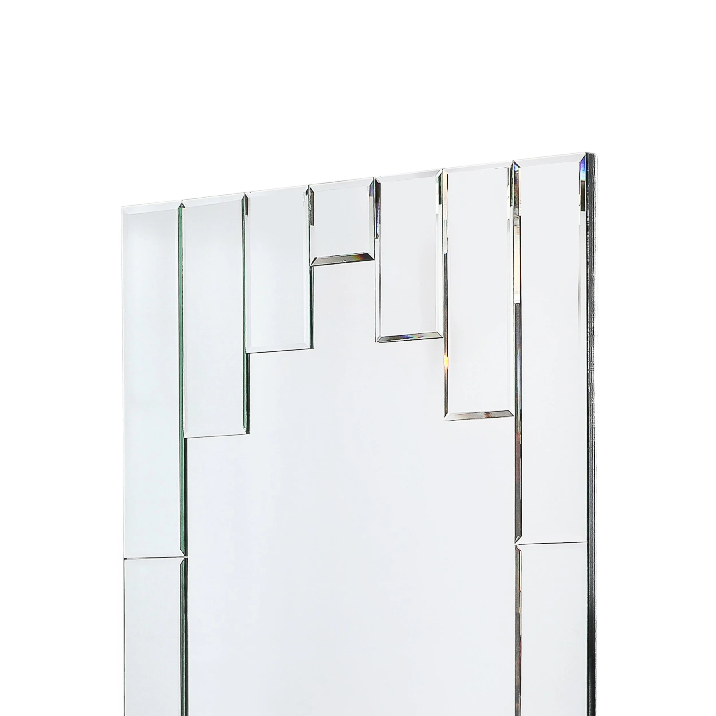 Art Deco Skyscraper Style Rectangular Tessellated Mirror with Beveled Detailing - High Style Deco 9.jpg