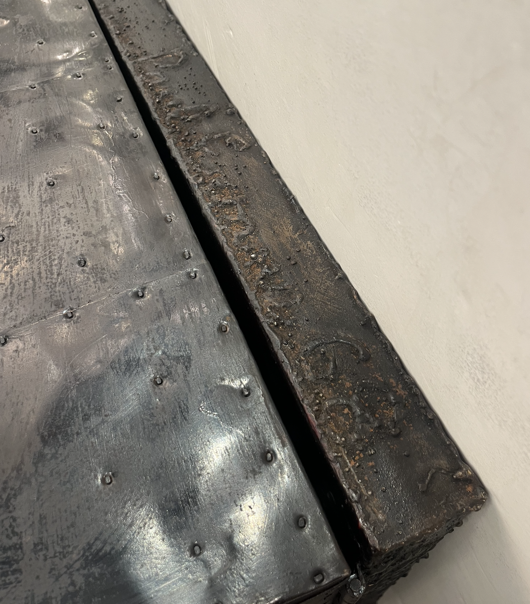 Mid-Century Brutalist Wall Mounted Patchwork Console Table Signed Paul Evans - High Style Deco 20.png
