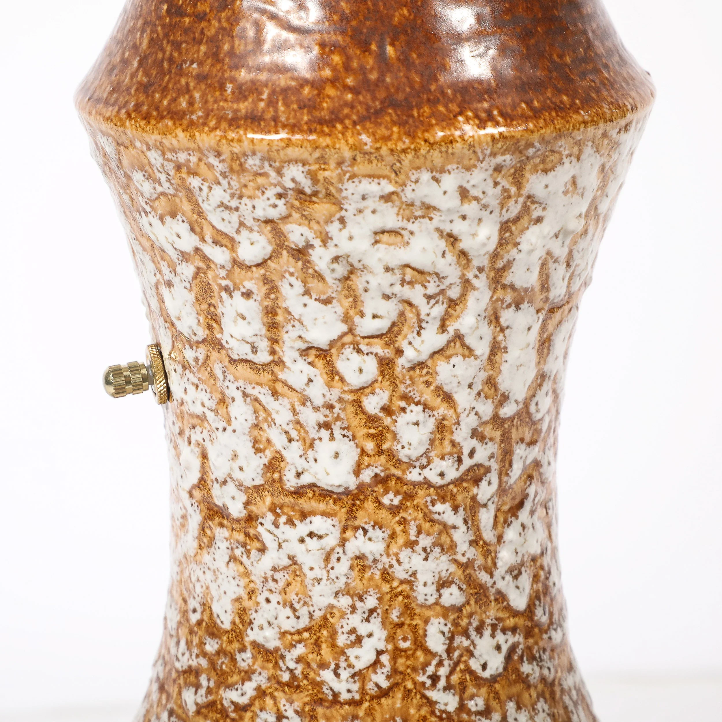 Mid-Century Organic Pitcher Form Ceramic Table Lamp with Illuminated Cutouts - High Style Deco 6.jpg