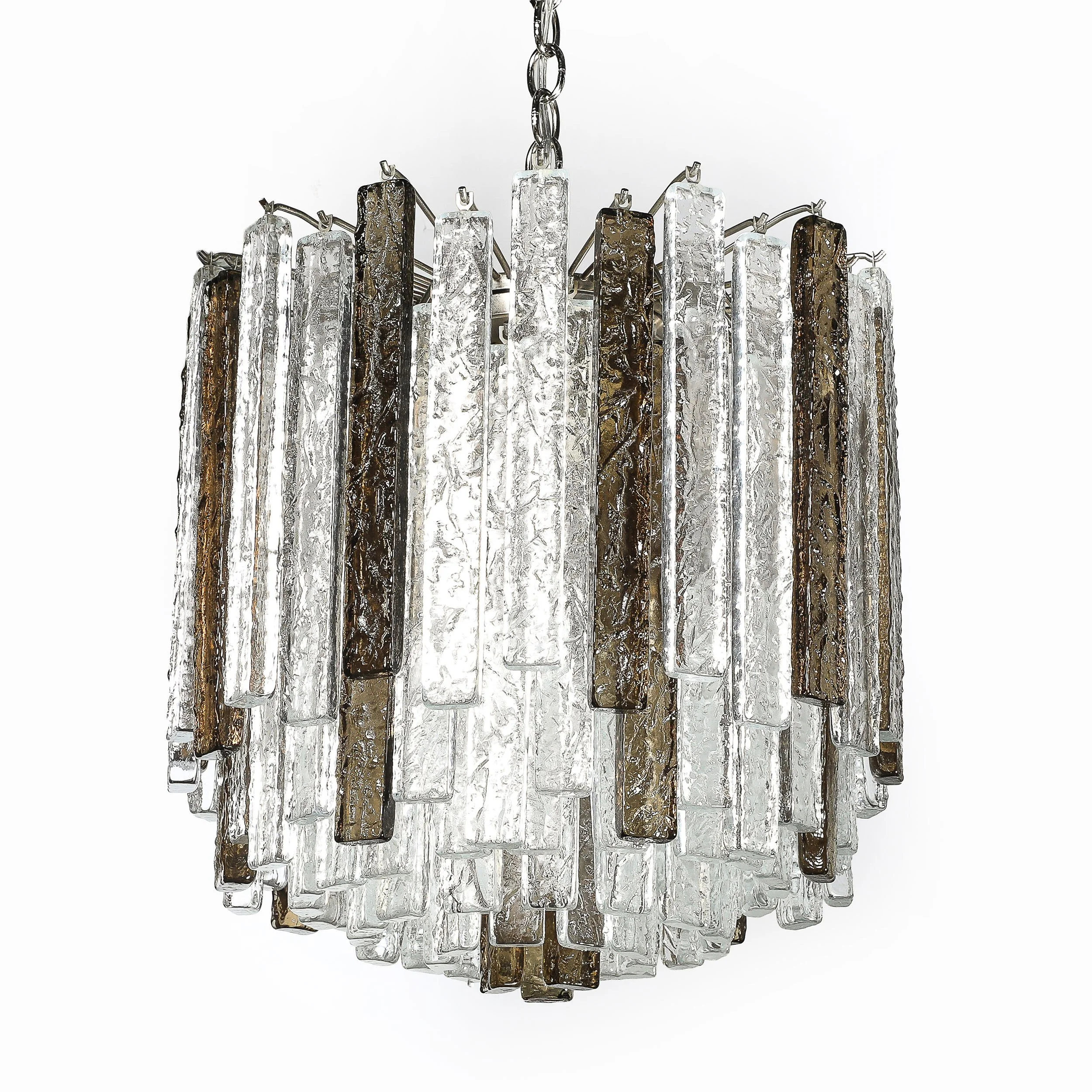 Pair of Mid-Century Modernist Hand-Blown Mottled Murano Glass Pendants by Venini - High Style Deco 18.jpg