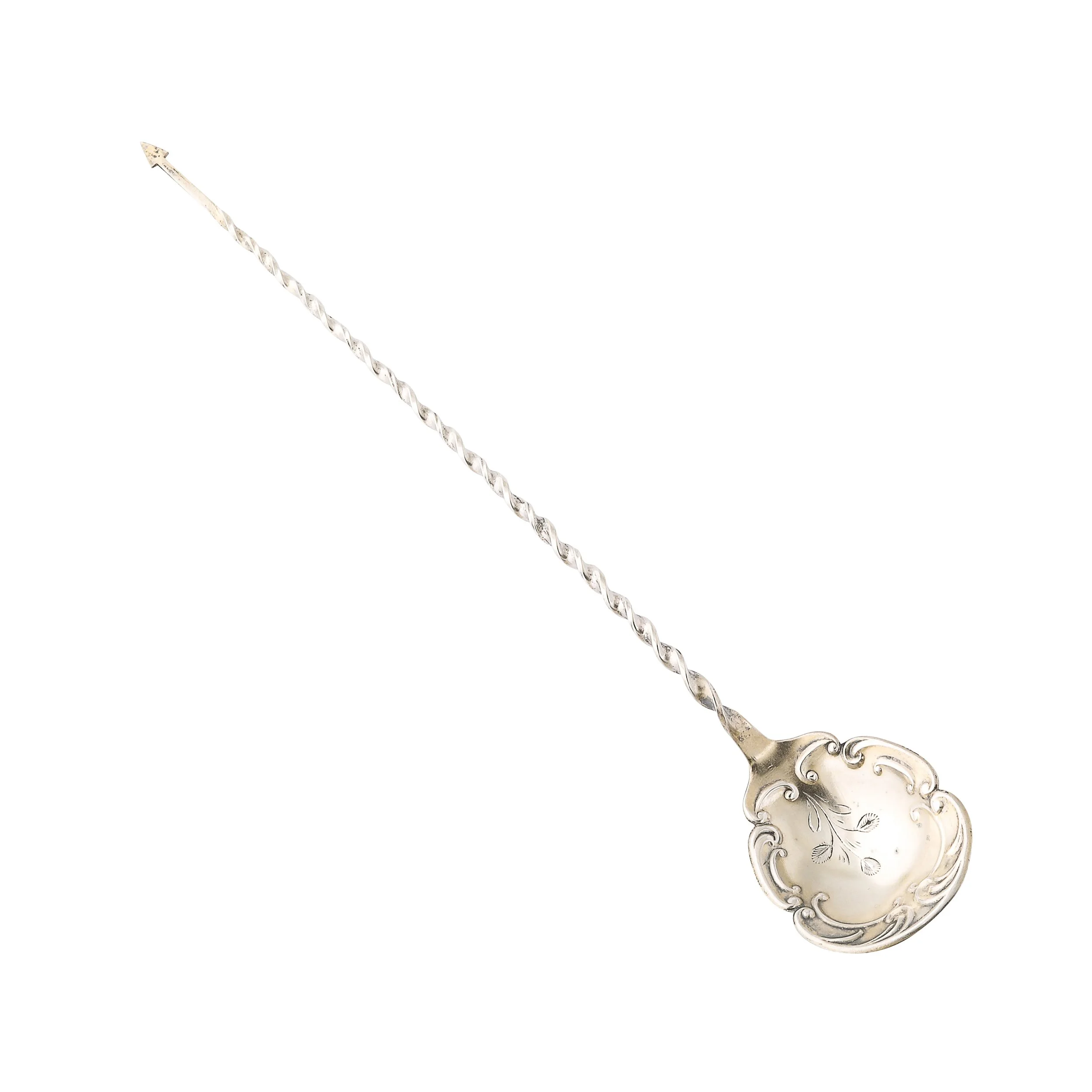 Arts & Crafts Movement Sterling Silver Olive Pick & Scoop, Whiting Manufacturing