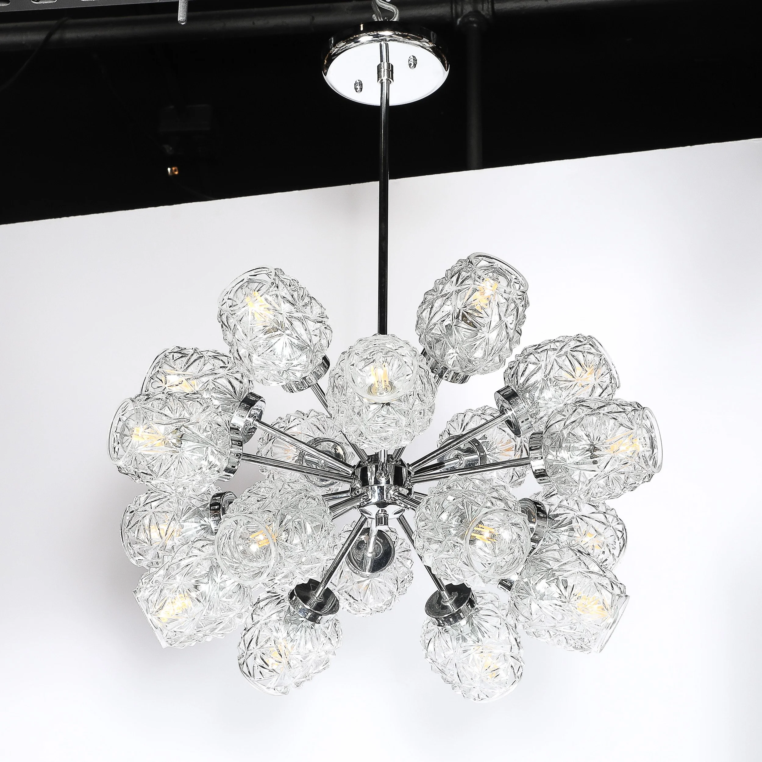 Mid-Century 18-Arm Chrome & Glass Sputnik Chandelier Attributed to Richard Essig - High Style Deco 6.jpg