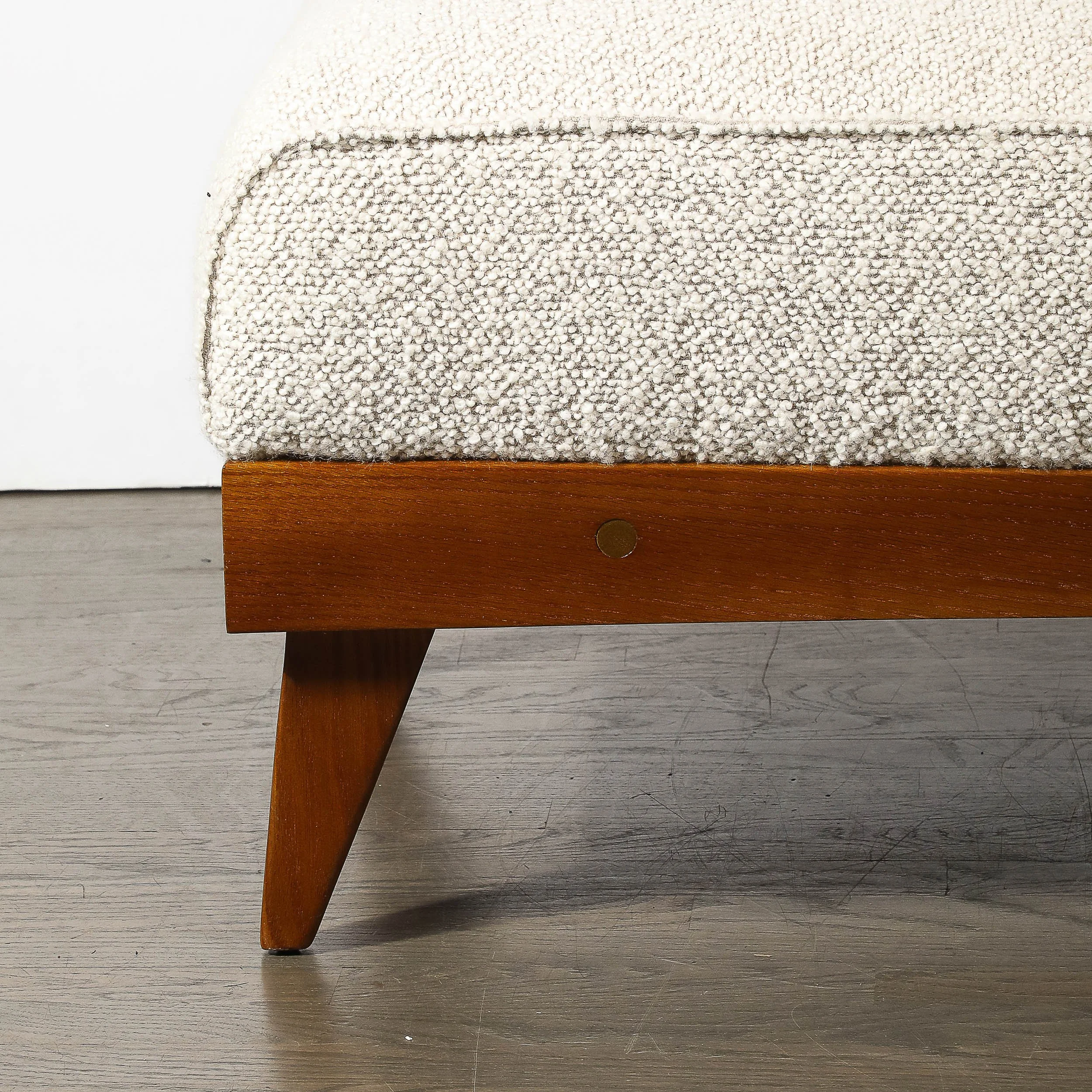 Mid-Century Modernist Sculptural Oak Lounge Chairs in Off White Boucle - High Style Deco 10.jpg