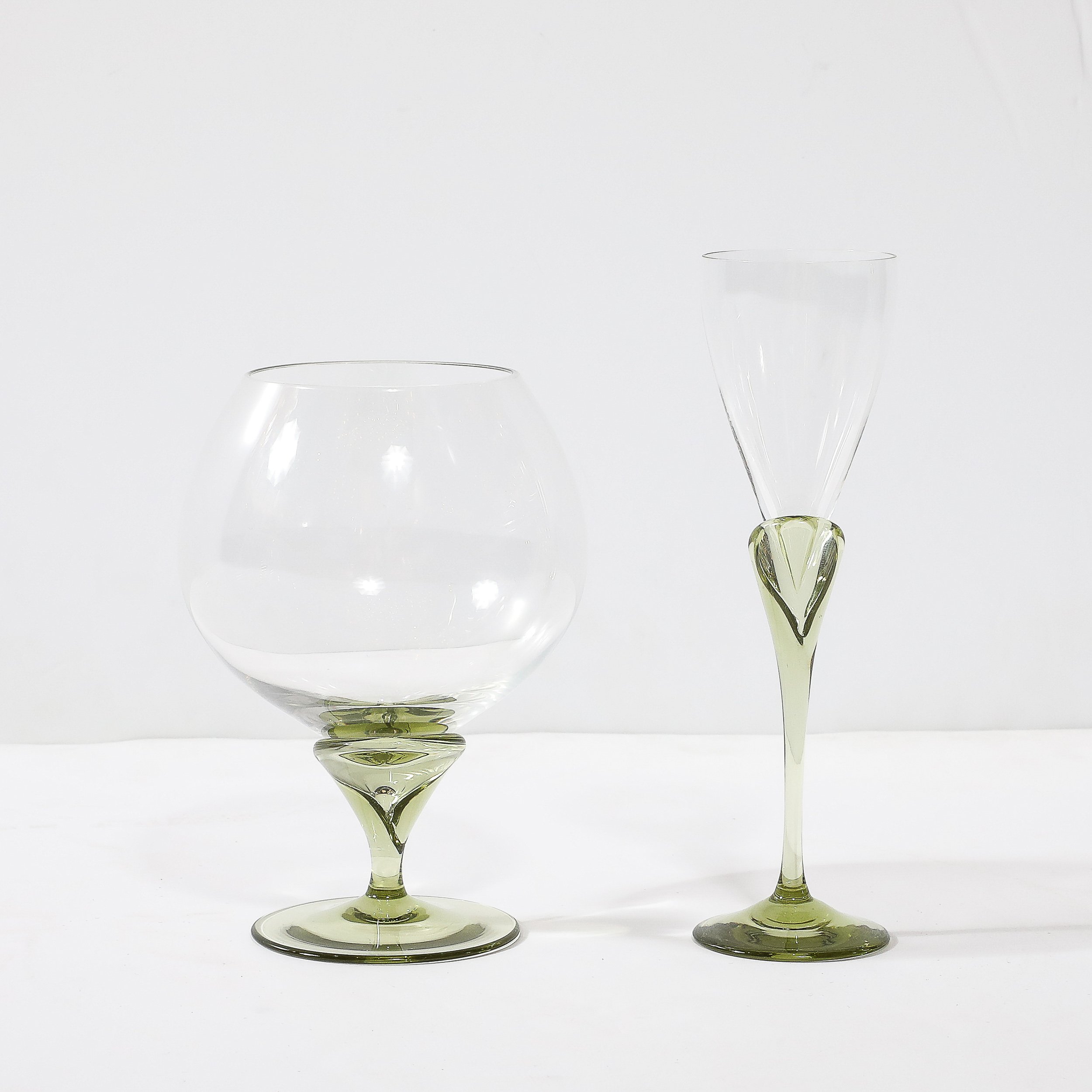 Set of 16 Papyrus Pattern Rosenthal Cordial & Brandy Sniffer Crystal Stemware - High Style Deco 9.jpg