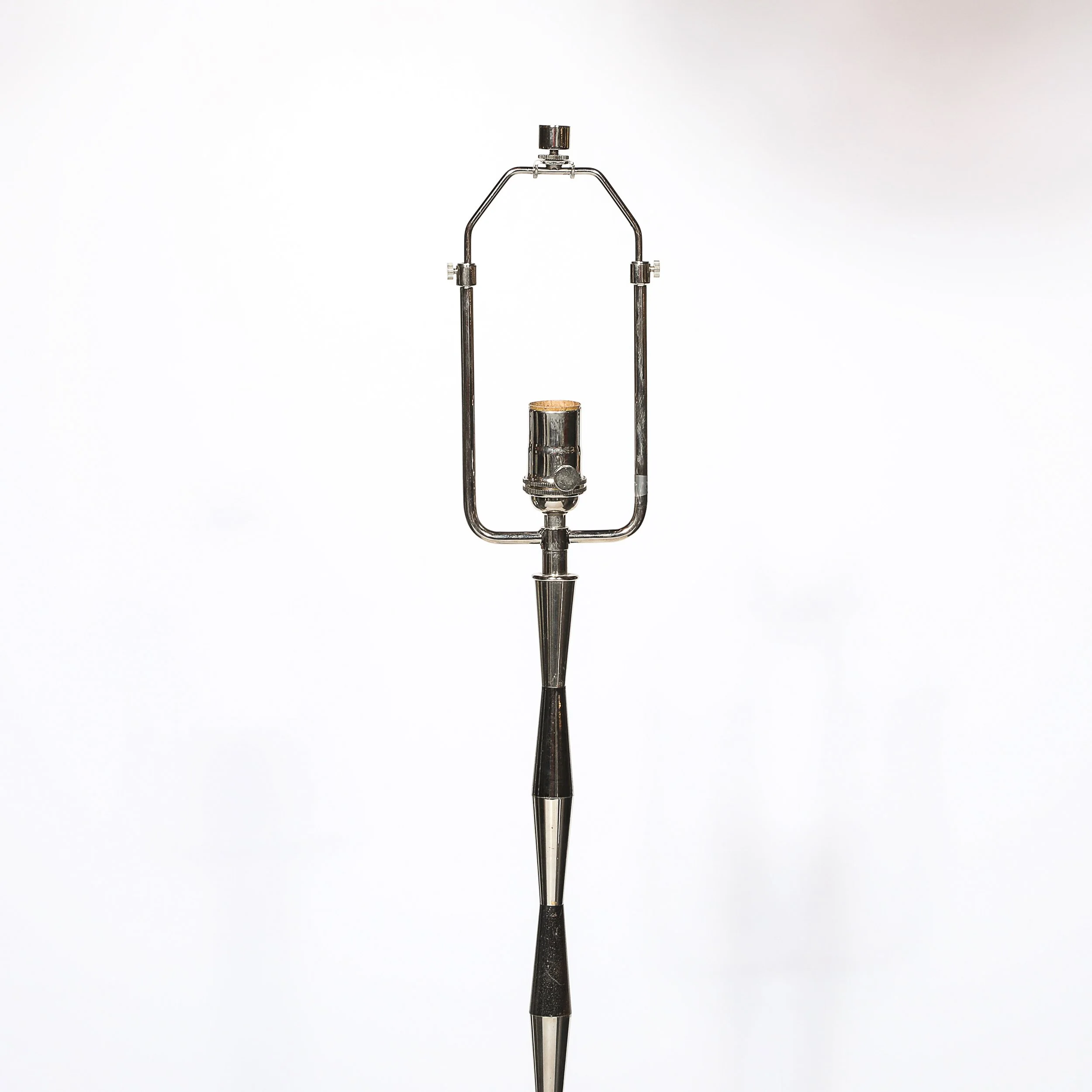 Pair of MidCentury Geometric Polished Nickel & Gunmetal Floor Lamps by Gio Ponti - High Style Deco 9.jpg