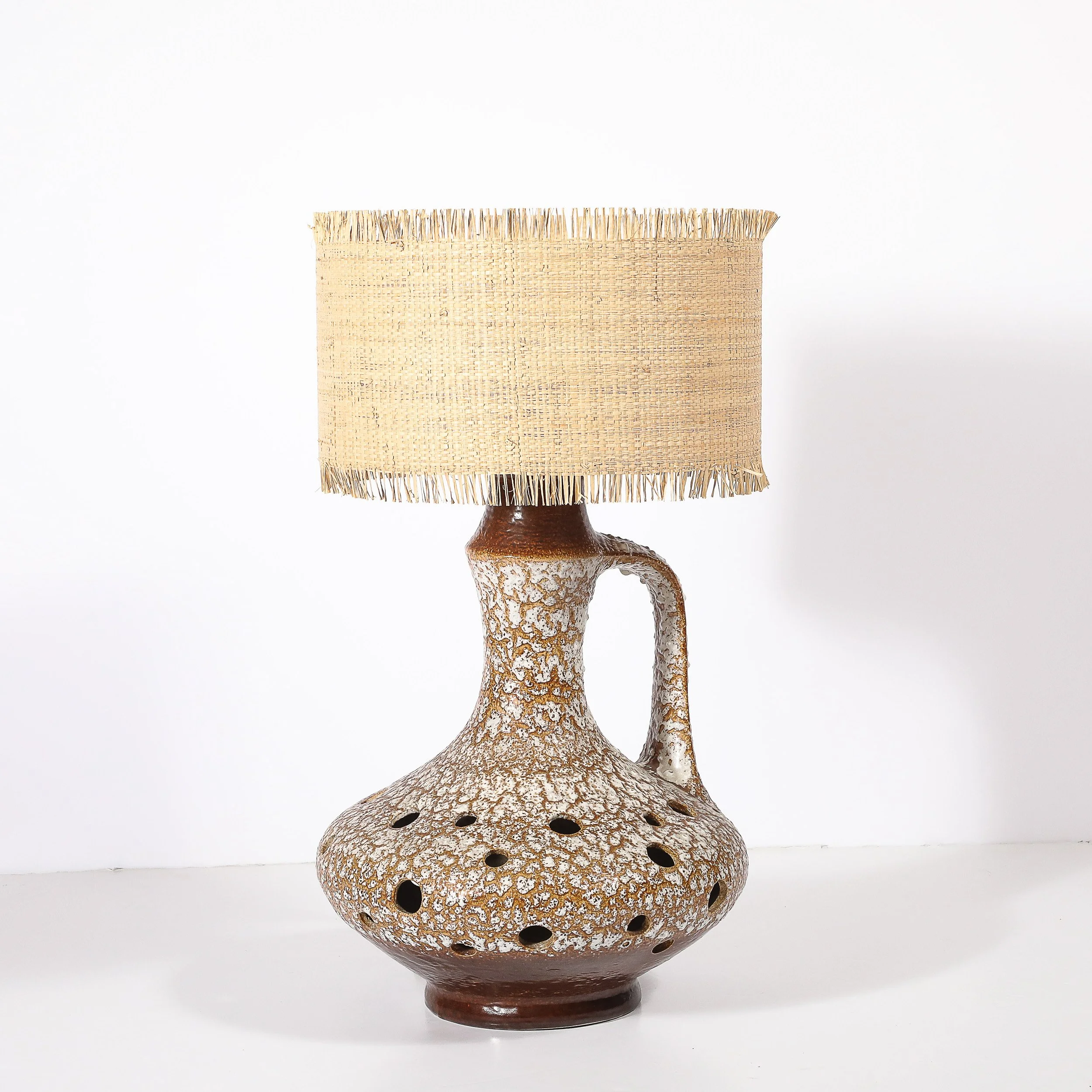 Mid-Century Organic Pitcher Form Ceramic Table Lamp with Illuminated Cutouts - High Style Deco 2.jpg