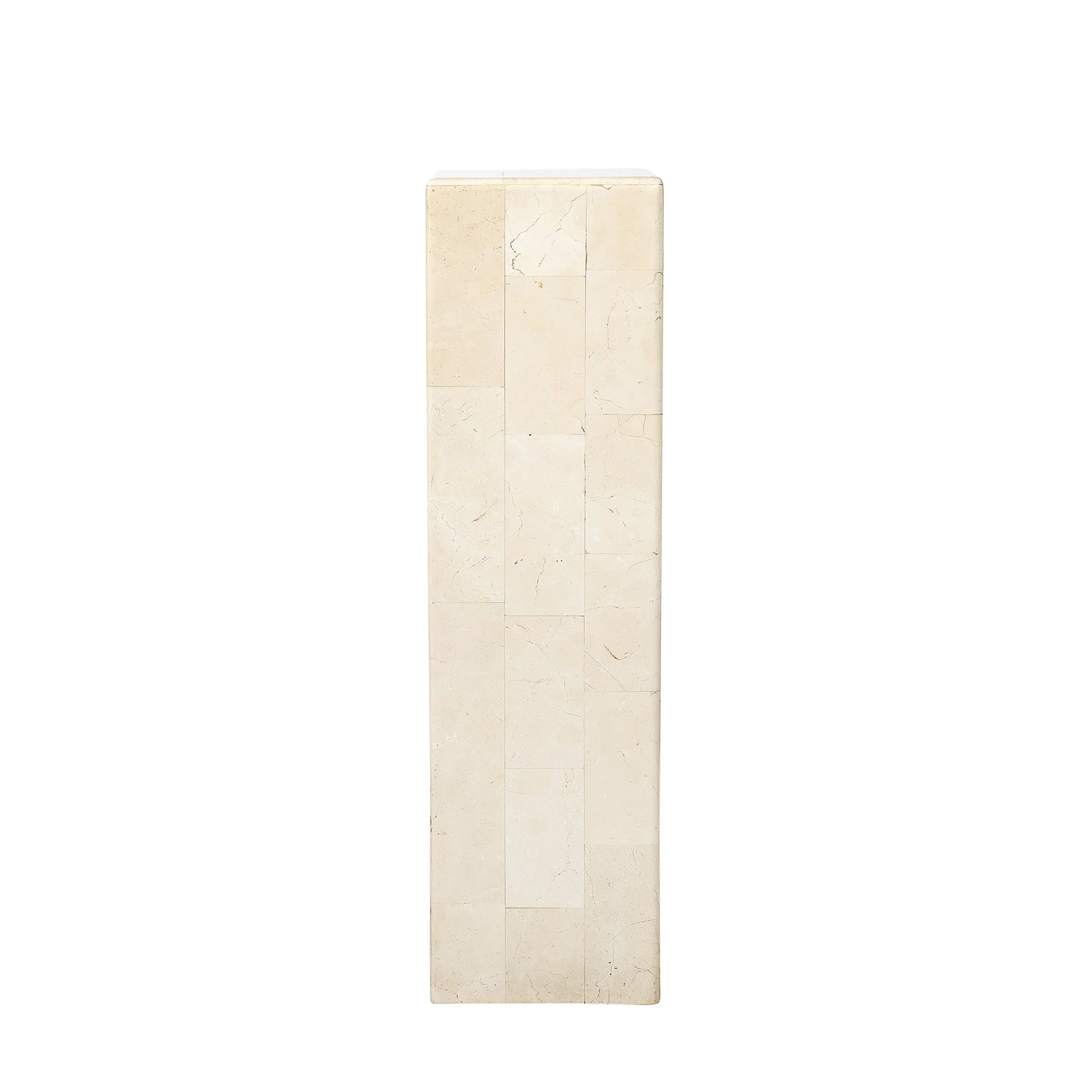 Pair of Mid-Century Modernist Tessellated Travertine Pedestals - High Style Deco 8.jpg