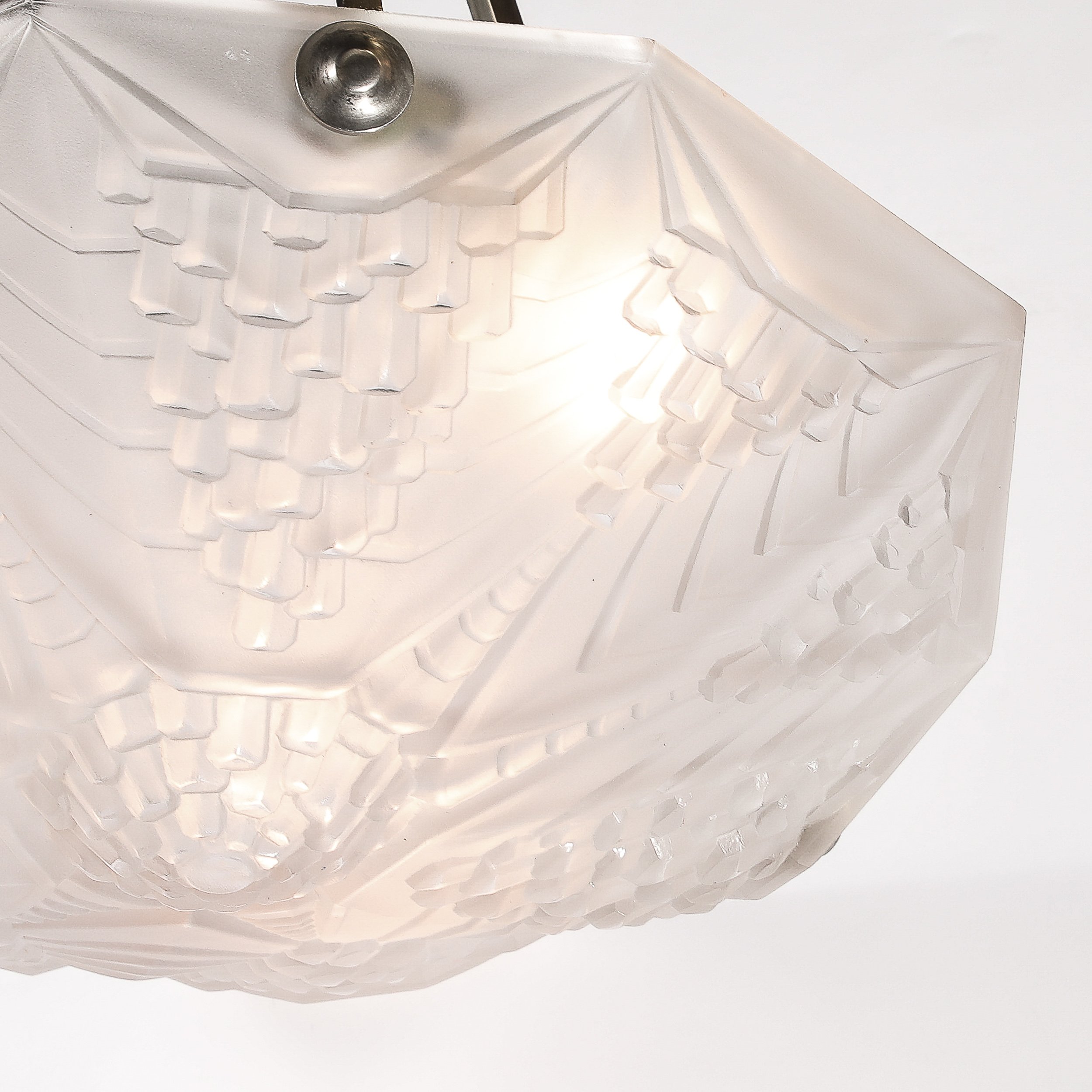 Art Deco Skyscraper Style Frosted Glass Pendant signed André Nuet for Schneider - High Style Deco 5.jpg
