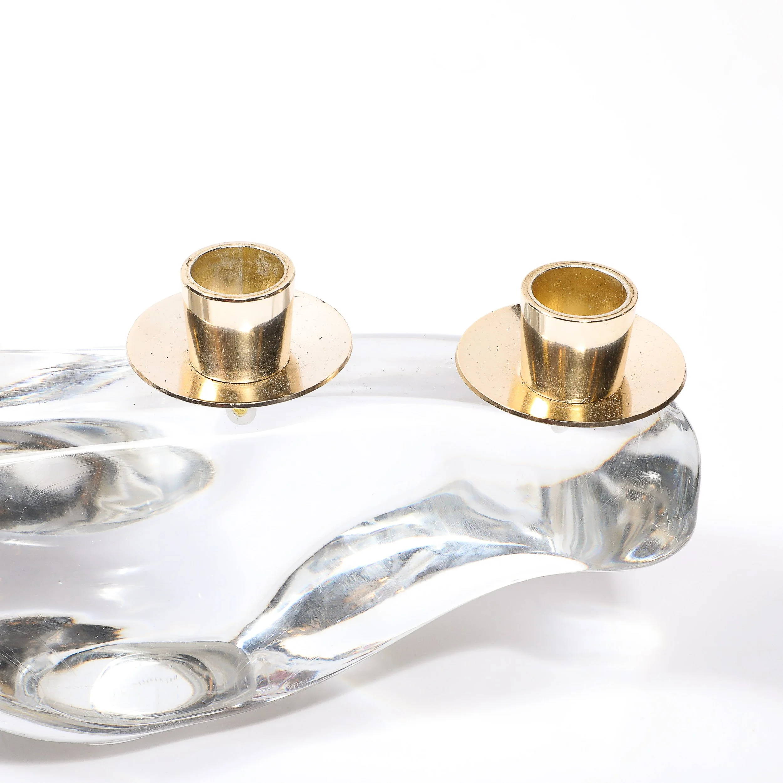 Mid-Century Amorphic Candelabra in Crystal and Brass Signed Schneider - High Style Deco 2.jpg