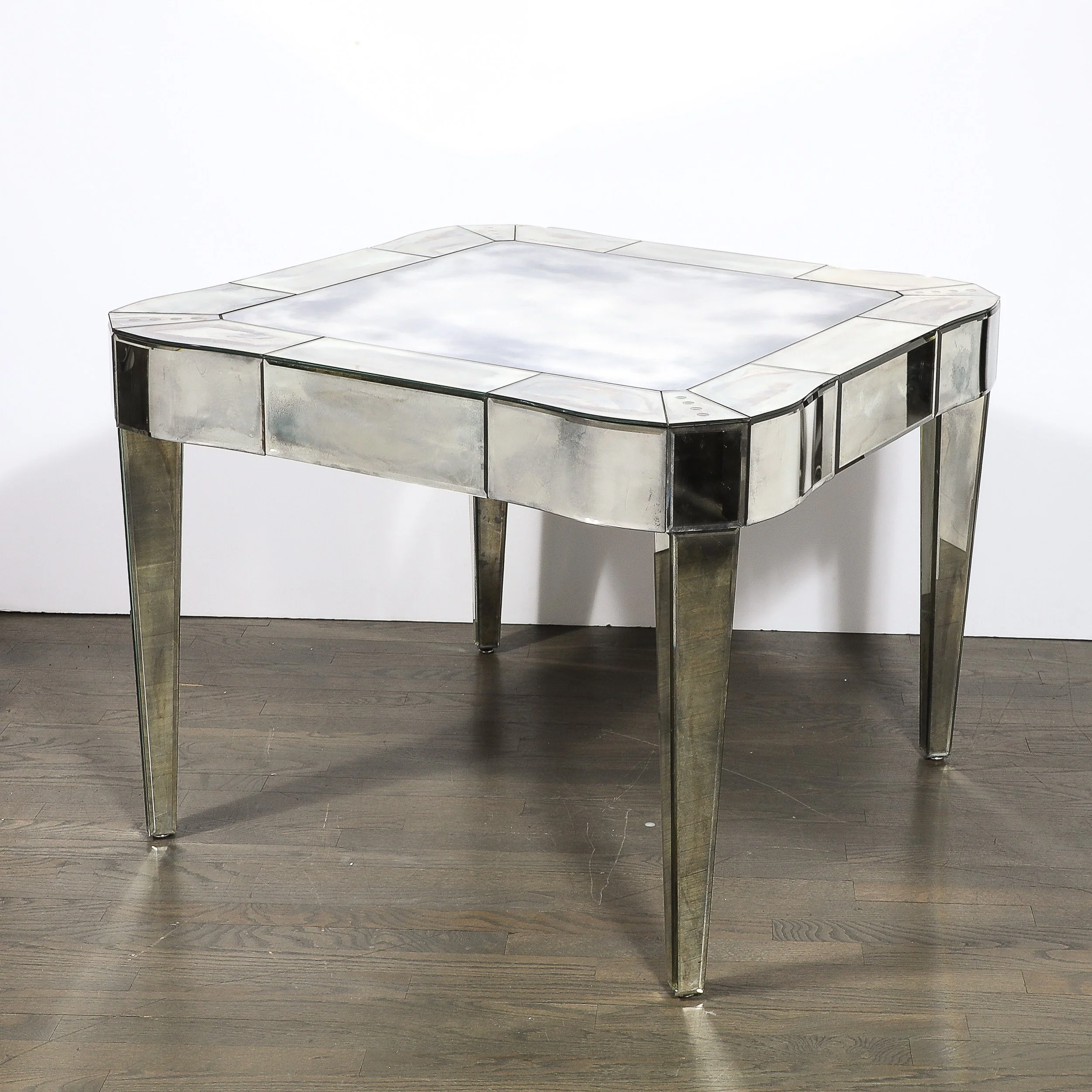 Mid-Century Modern Glamorous Smokey Mirrored Center Hall : Dining Table - High Style Deco 11.jpg