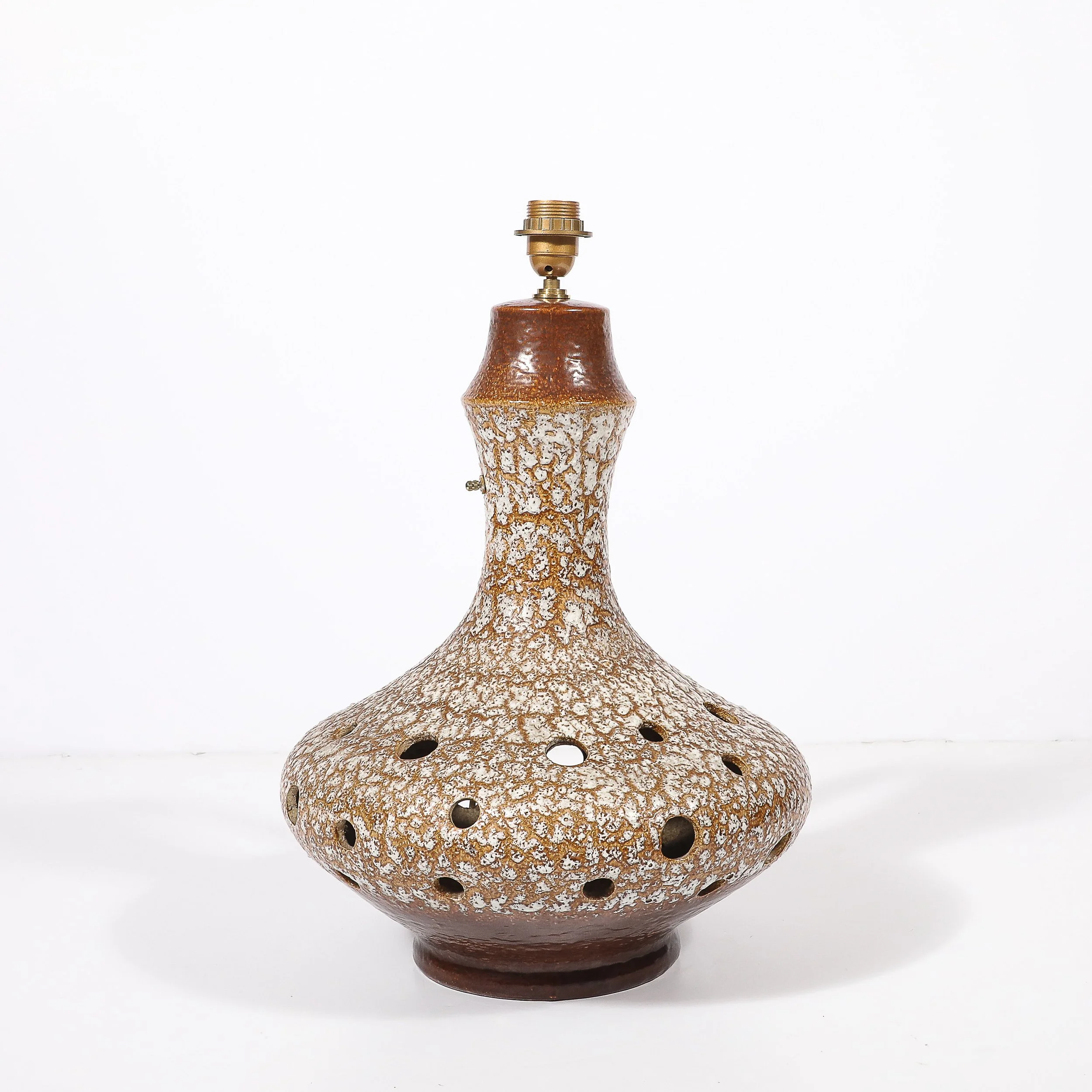 Mid-Century Organic Pitcher Form Ceramic Table Lamp with Illuminated Cutouts - High Style Deco 15.jpg