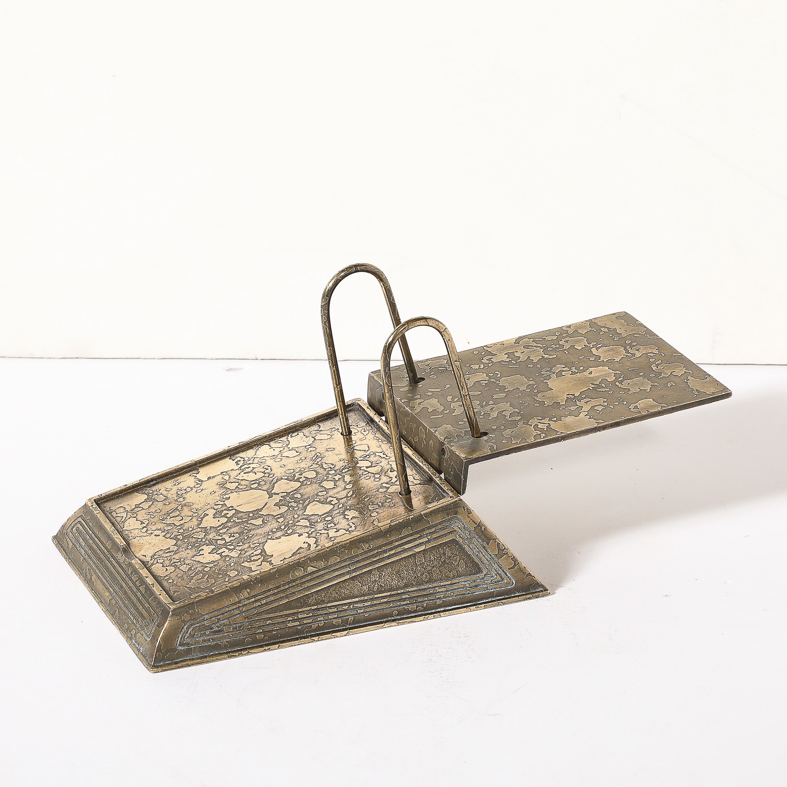 Bronze Doré Calendar Holder in the Graduate Pattern signed Tiffany & Co. - High Style Deco 9.jpg