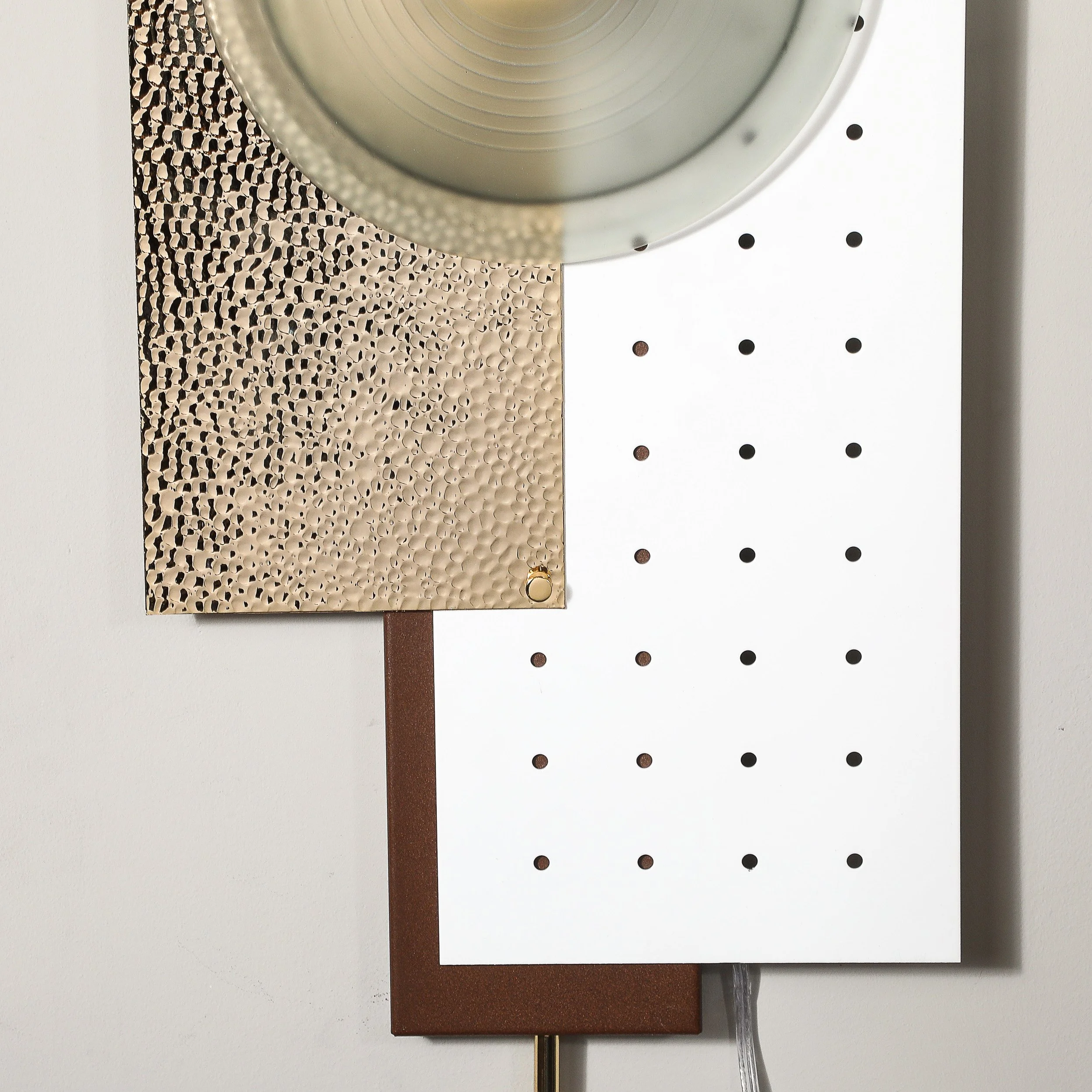 Modern Brutalist Multi-Paneled Sconces in Walnut, Polished Brass & White Enamel - High Style Deco 11.jpg