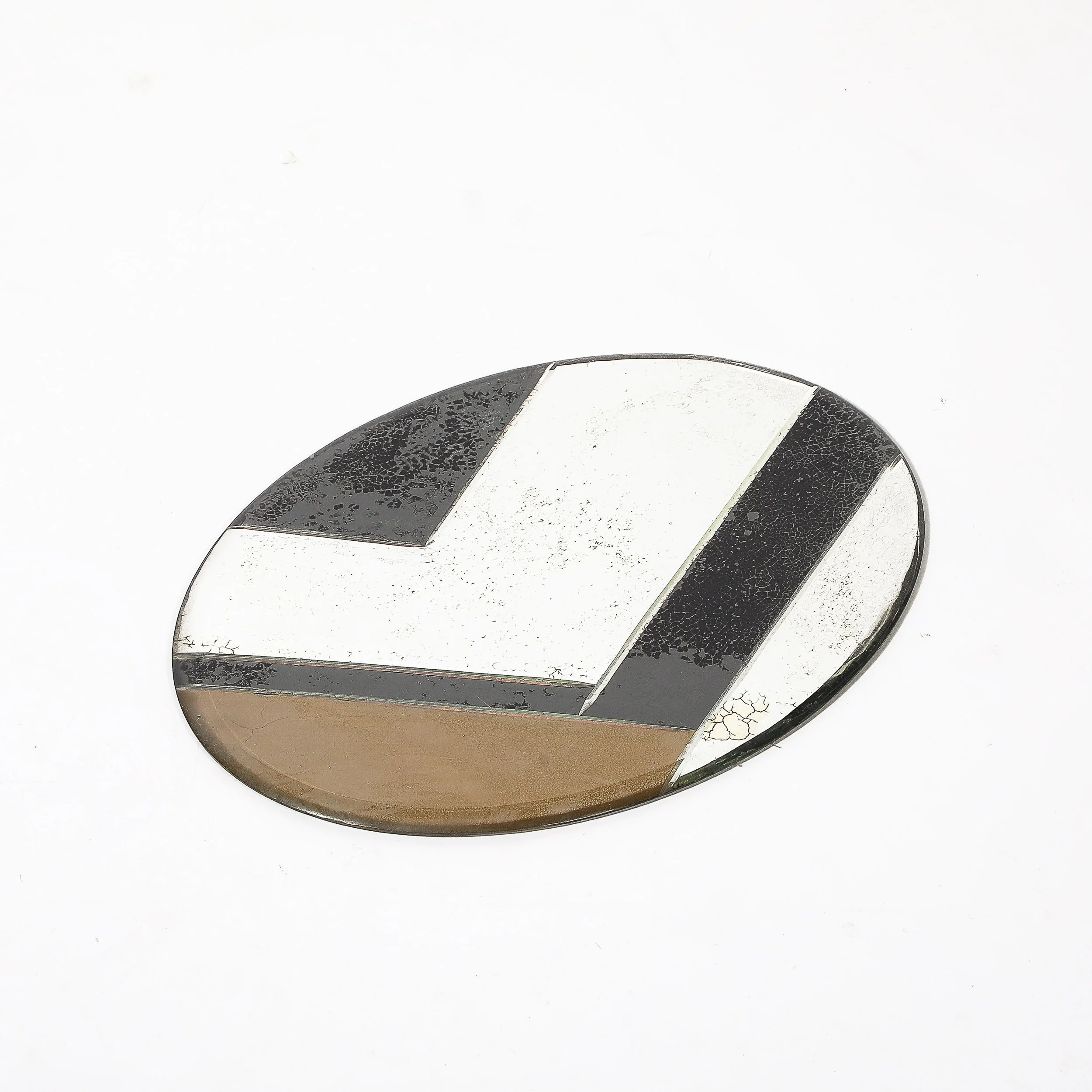 Art Deco Oval Geometric Eglomise Tray W: Reversed Etched & Antique Mirror Detail - High Style Deco 1.jpg