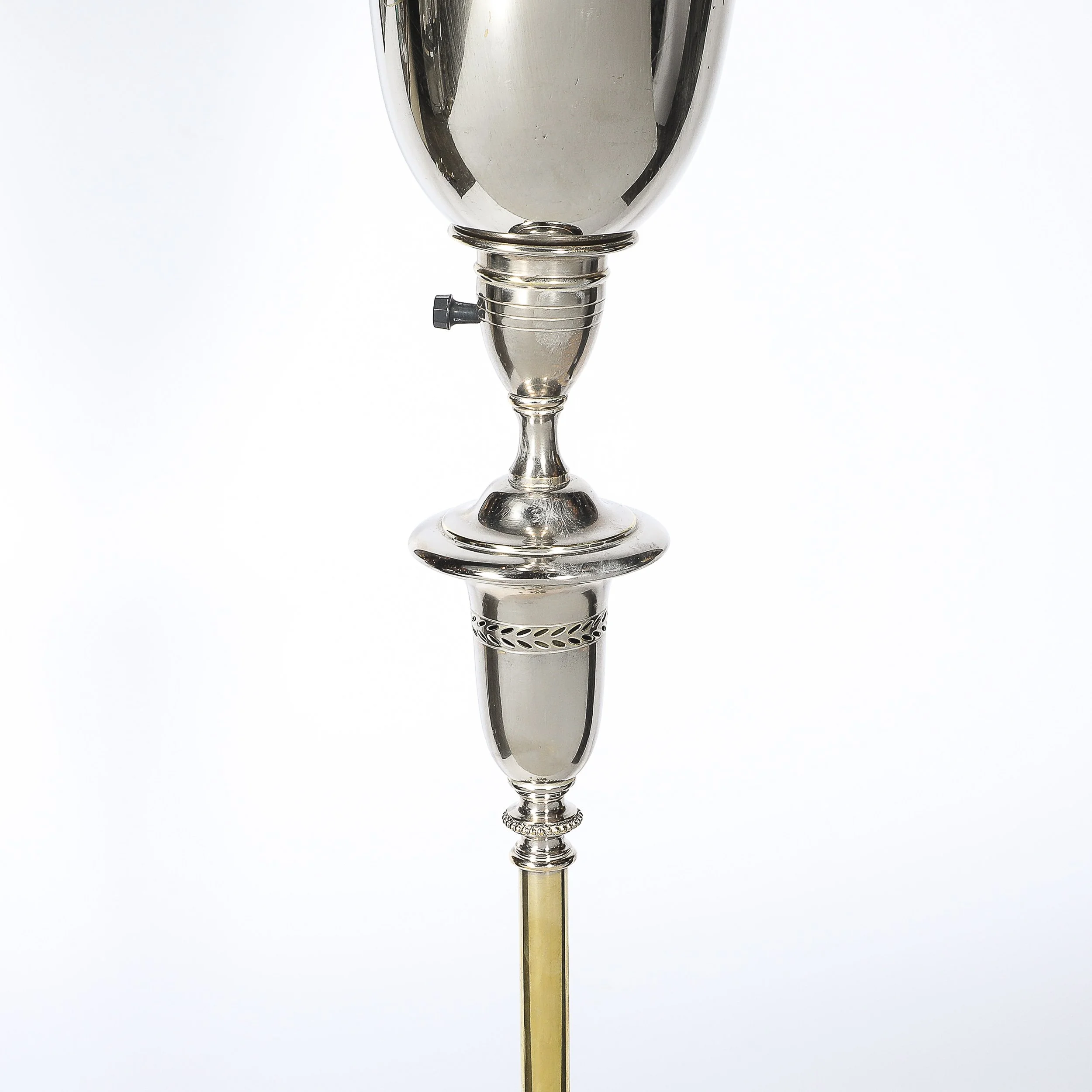 Classical Hollywood Regency Silvered Bronze Torchiere 1 - High Style Deco 11.jpg