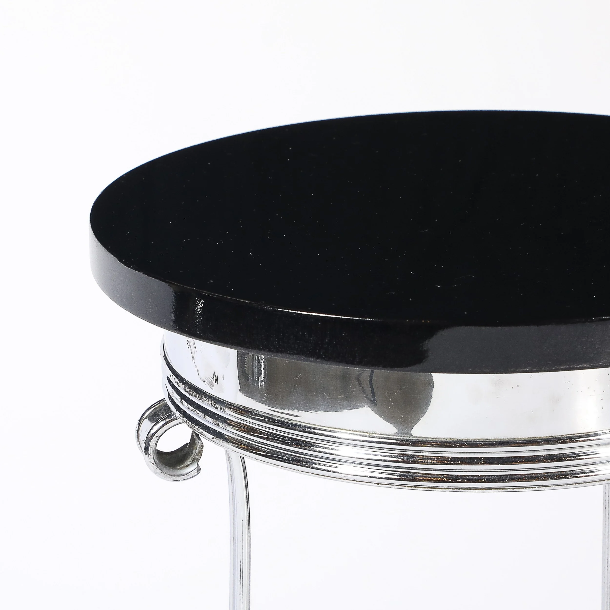 Art Deco Machine Age Scroll Form Drinks Table in Chrome and Black Lacquer - High Style Deco 14.jpg