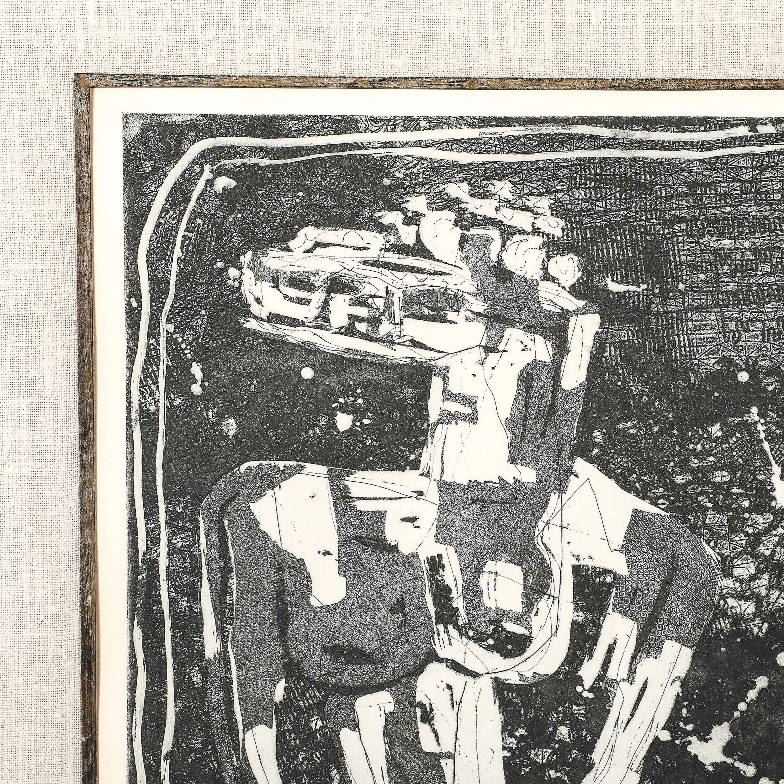 Mid-Century Etching entitled "One Ancient Figure" Edition Artist's Proof signed - High Style Deco 5.jpg